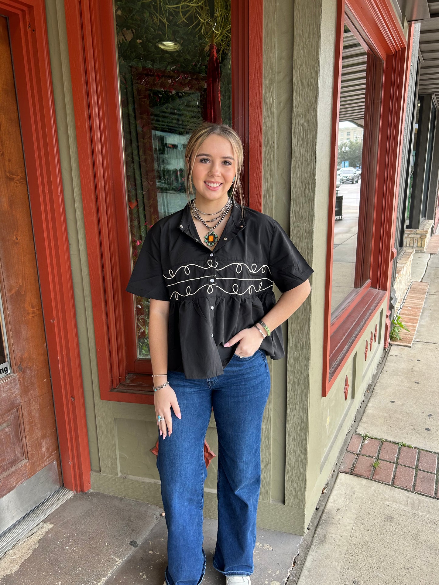 Black Loopty Lou Top