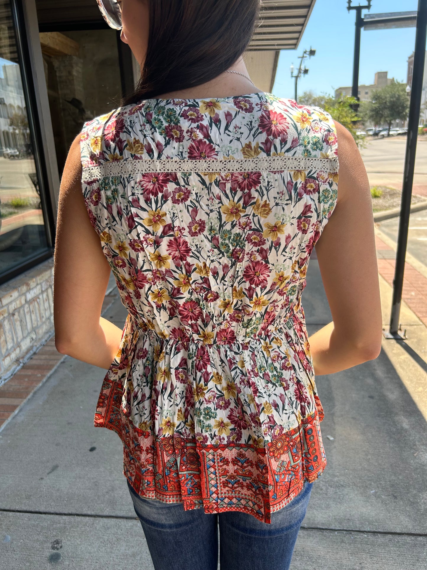 My Flower Pepulum Top