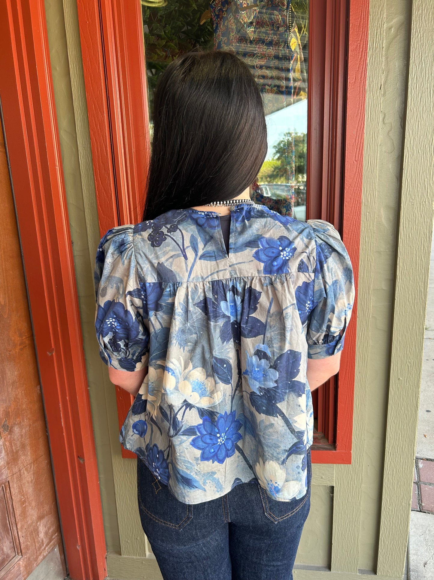 Midnight Blooms Top