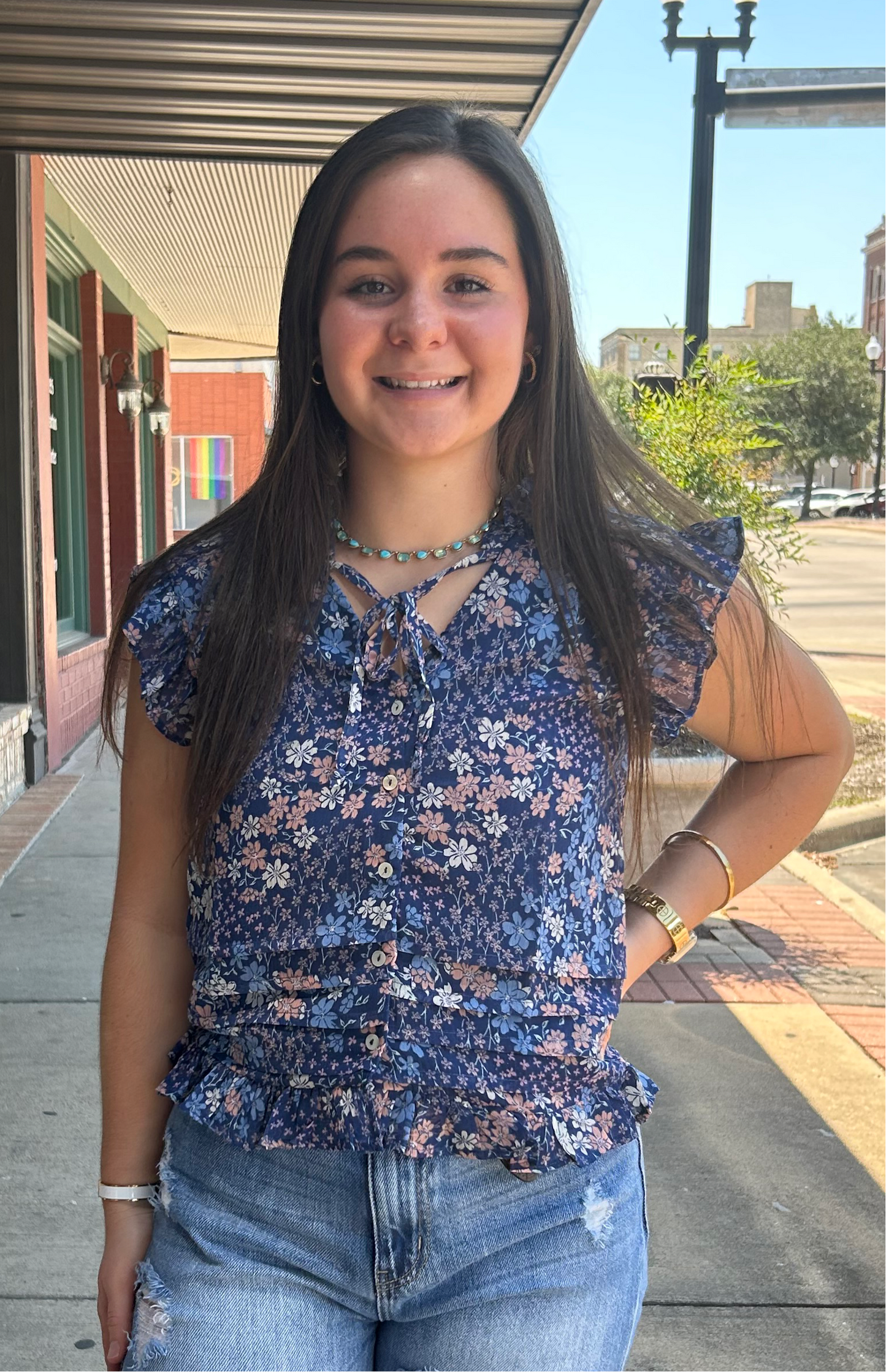 Dina Coco Floral Top