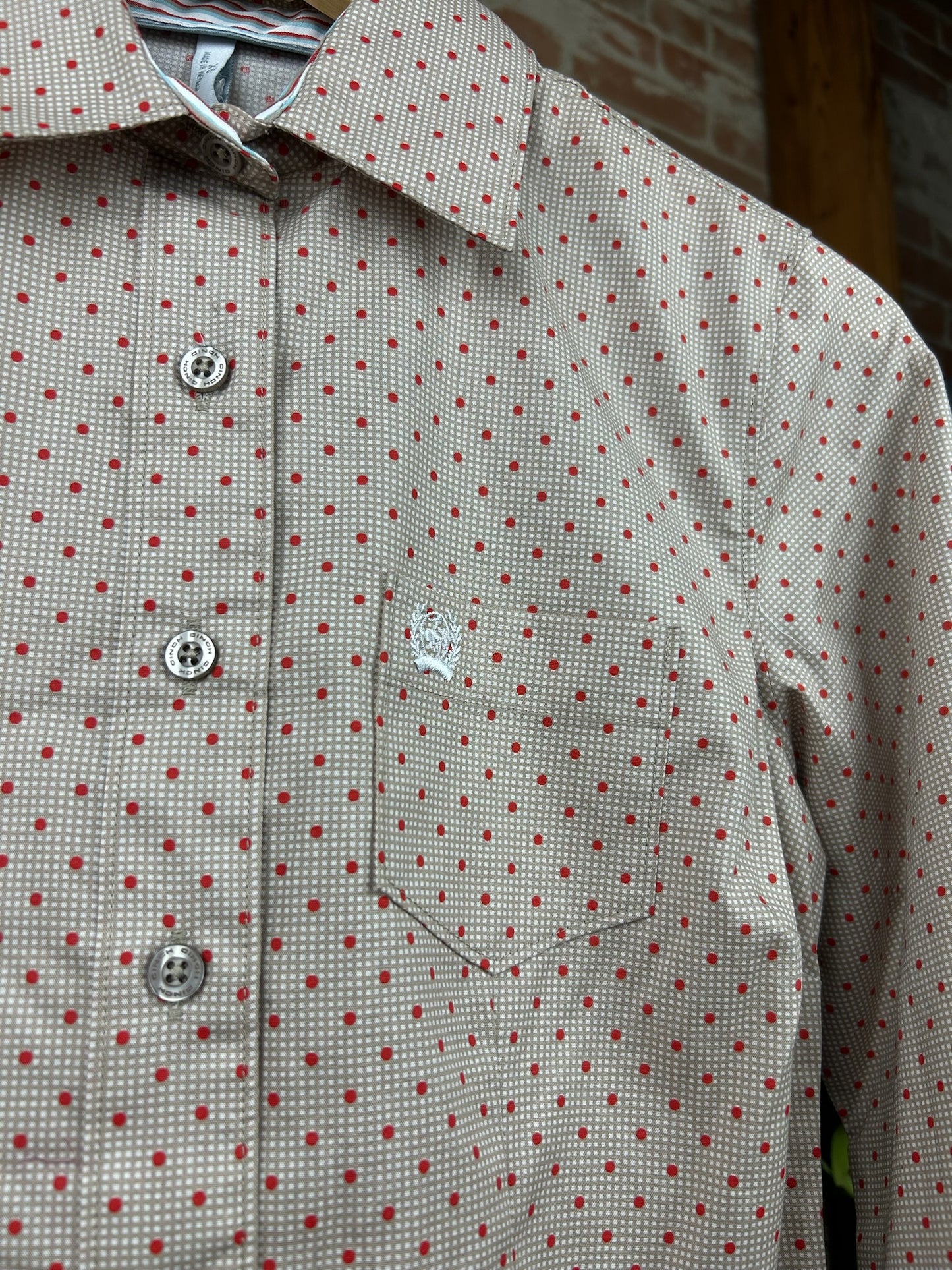 Polka Dot Button Down