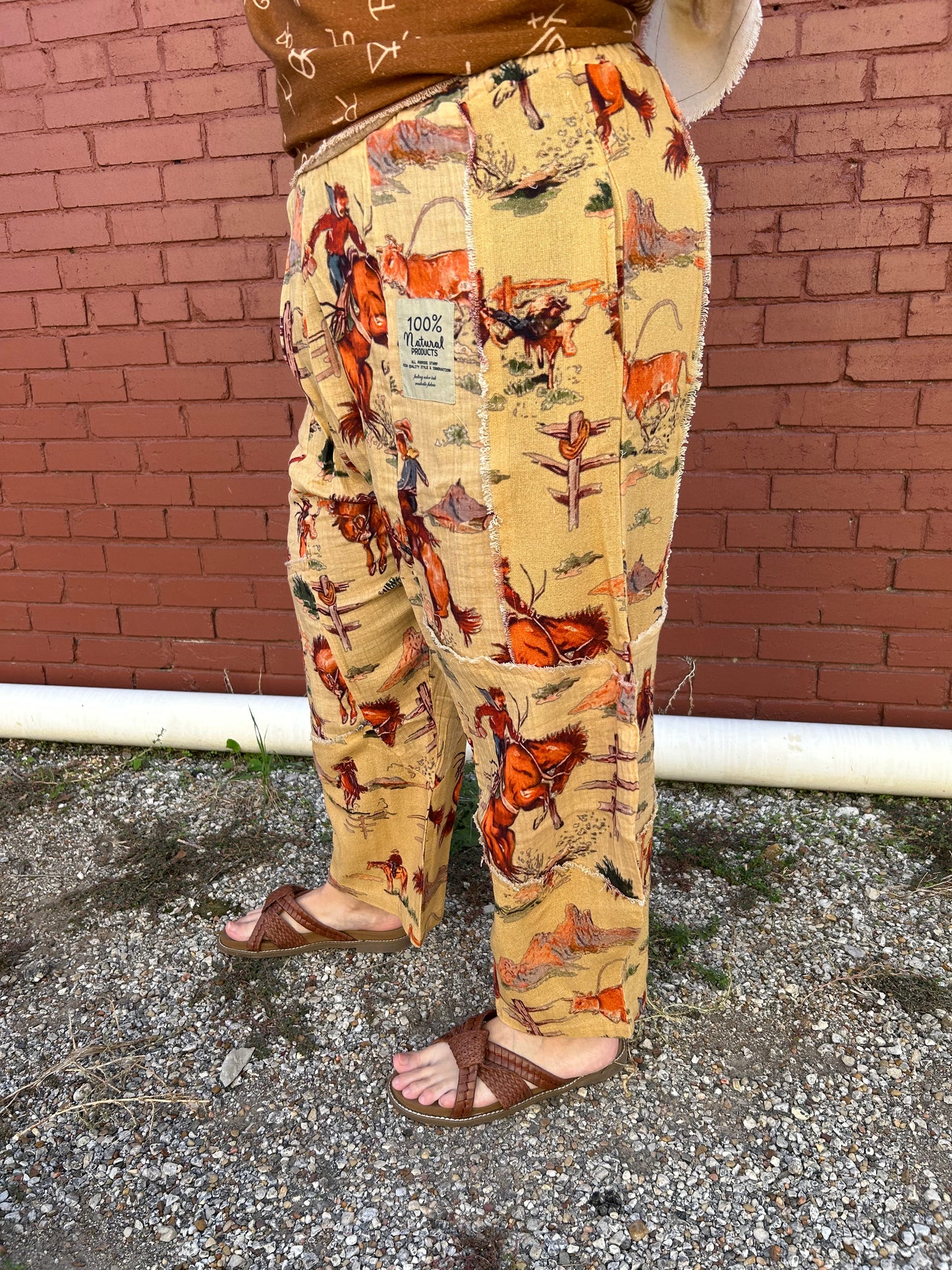 Khaki Cowboy Harem Pant