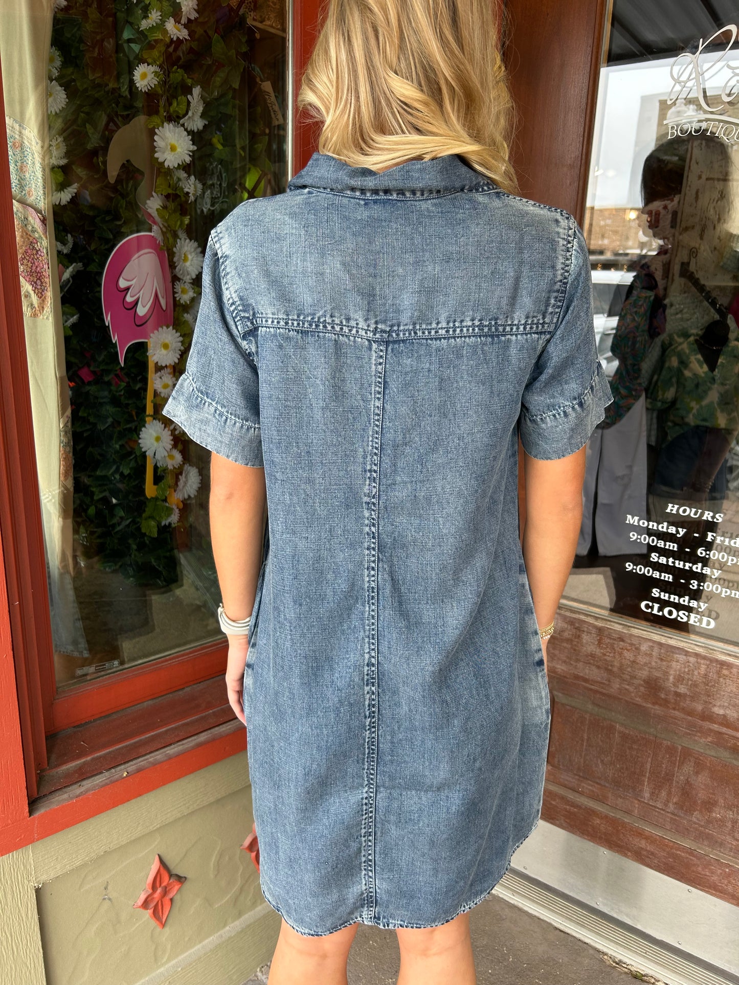 Denim Shift Dress