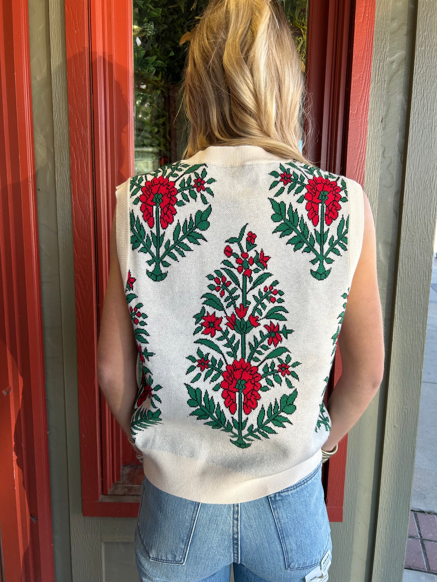 Vintage Knit Sweater - Cream