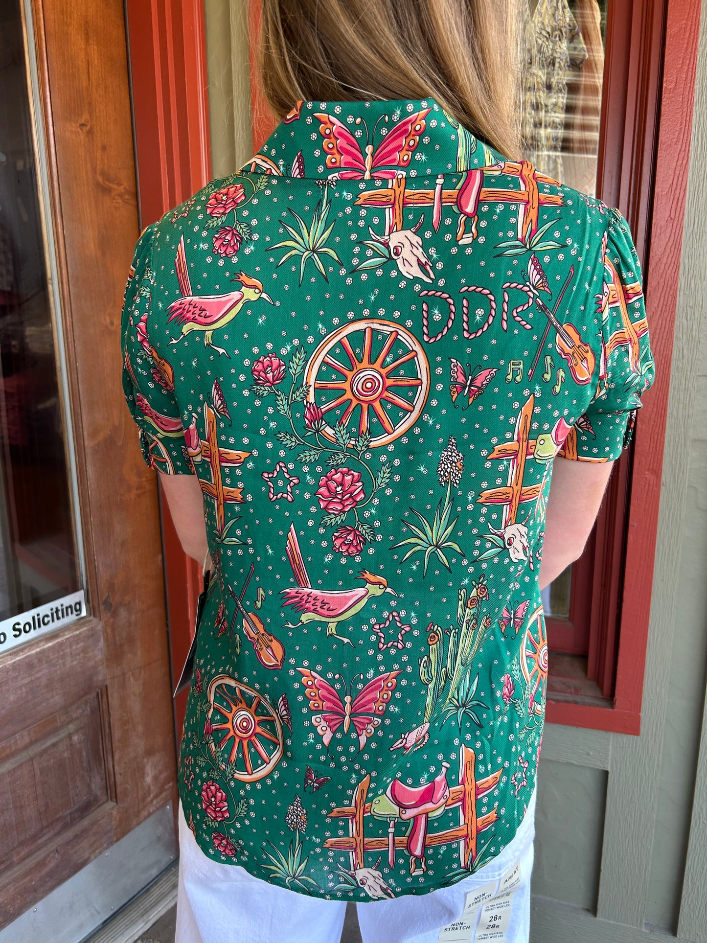 Rhinestone Suits S/S Top