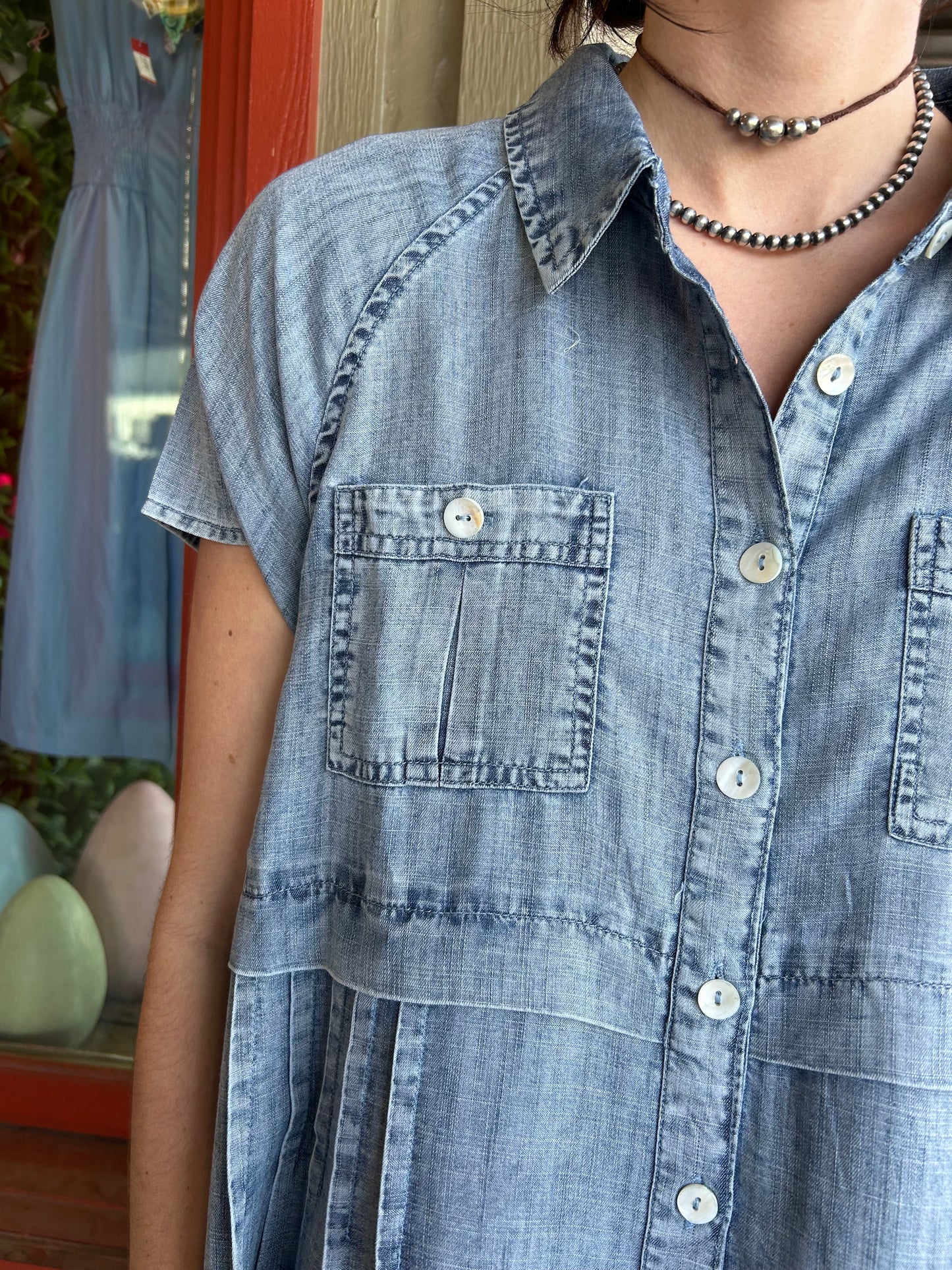 Denim Shirt Dress