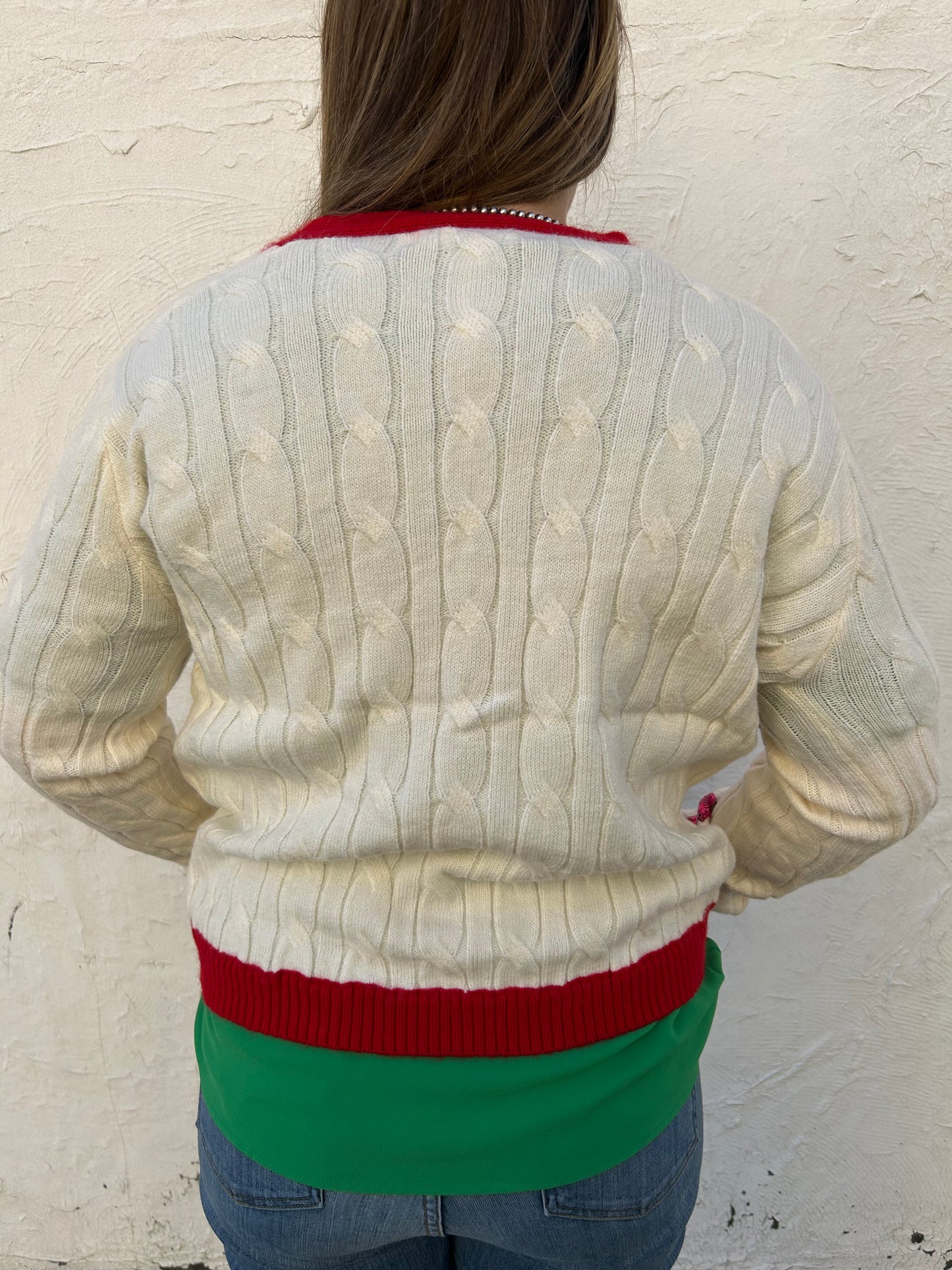 Christmas Patches Cardigan