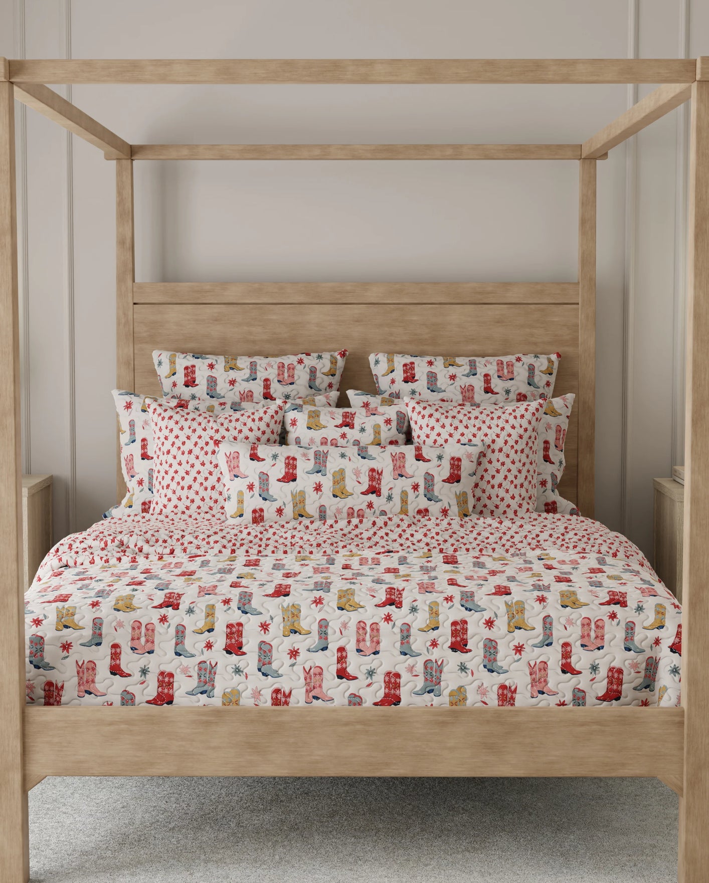 Daisy Boots Queen Quilt
