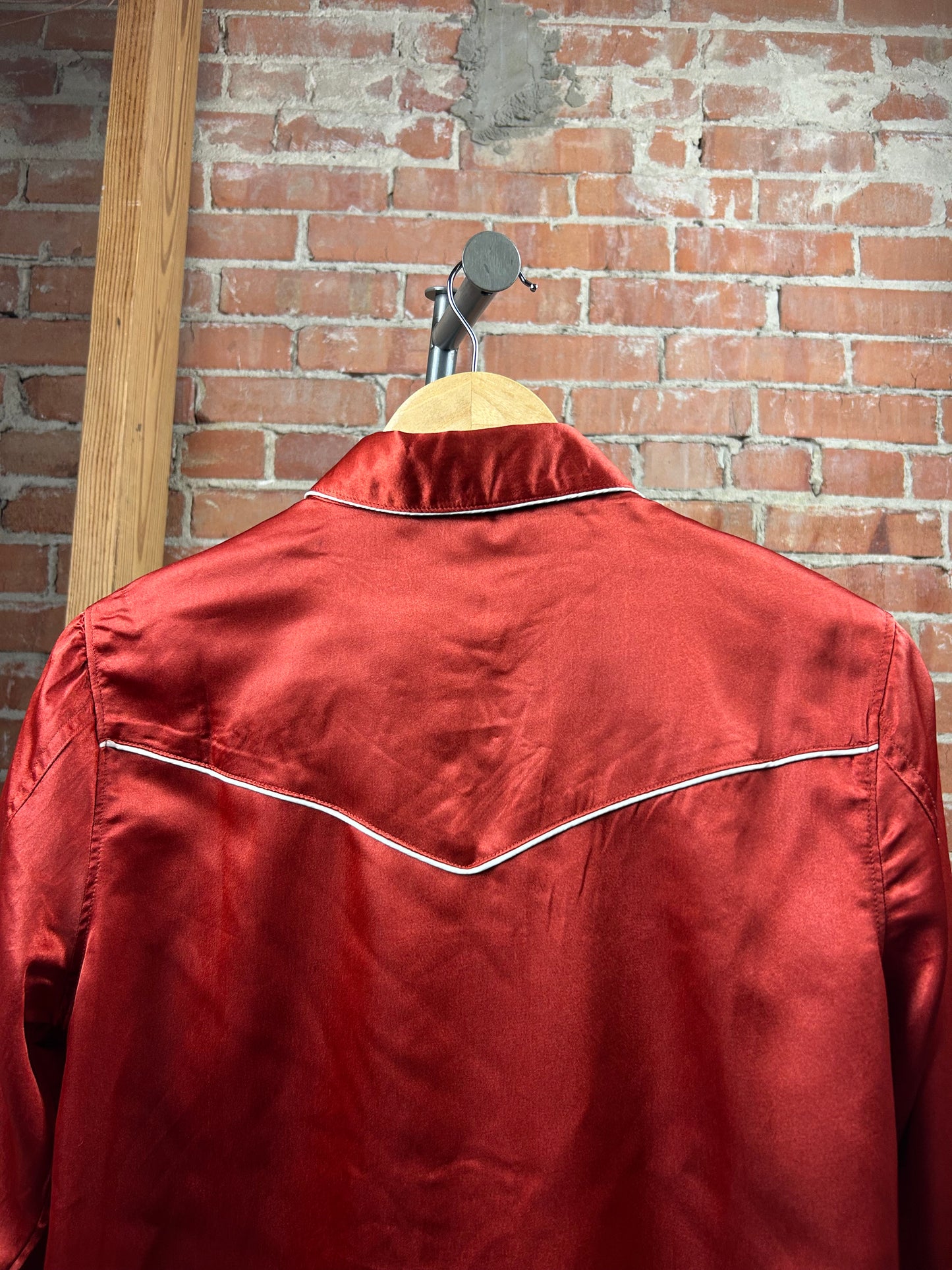 Satin Shirt - Rust