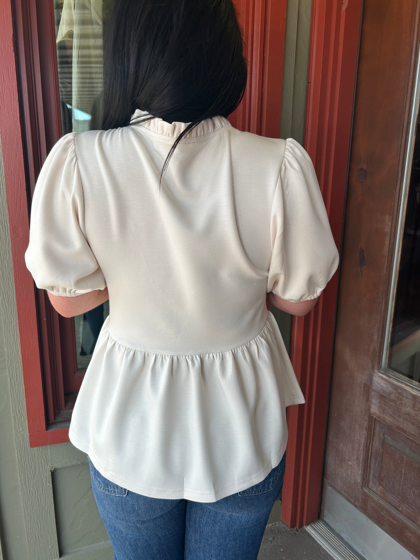 Babydoll Top- Cream