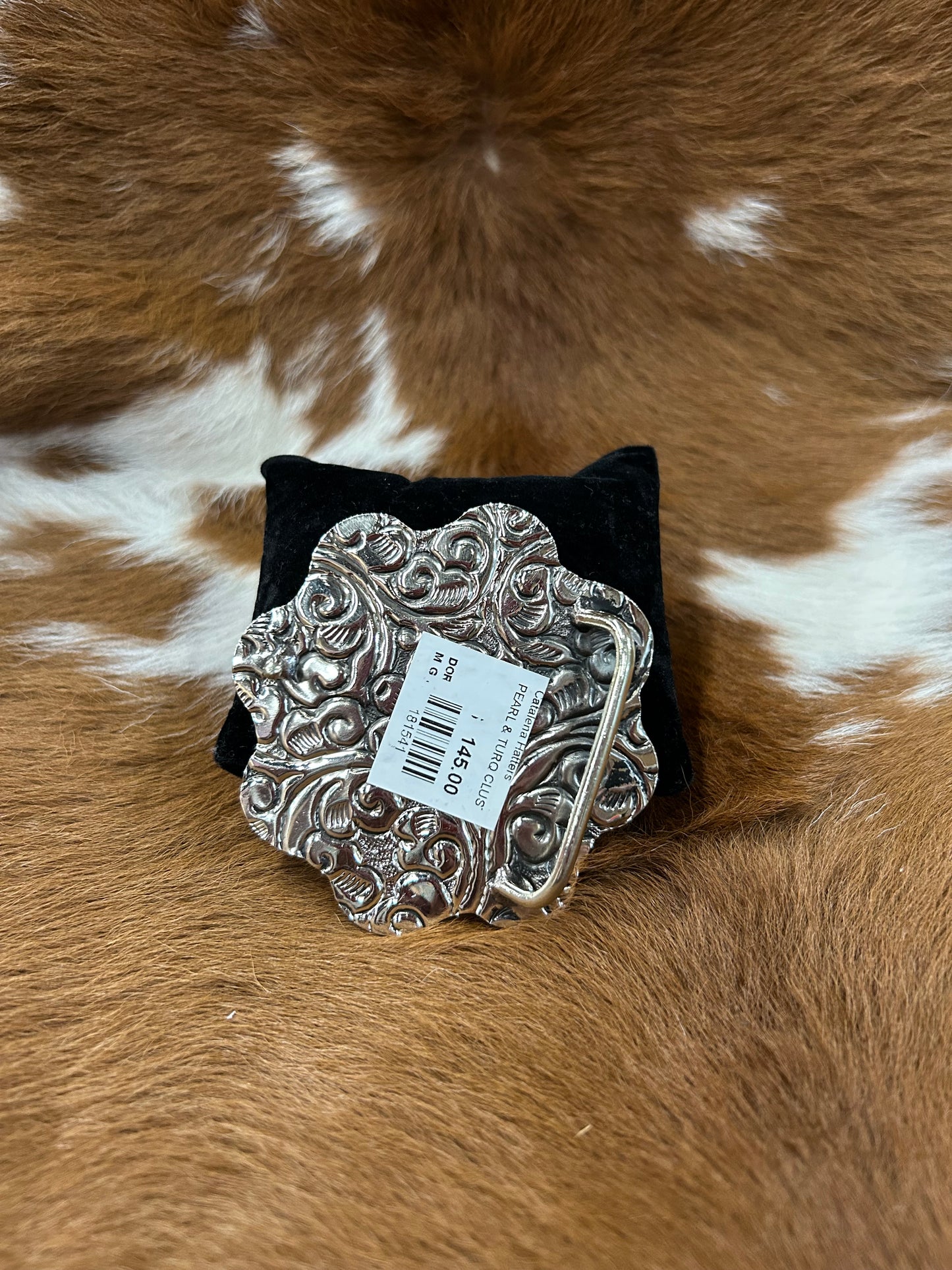 Pearl & Turq Cluster Buckle