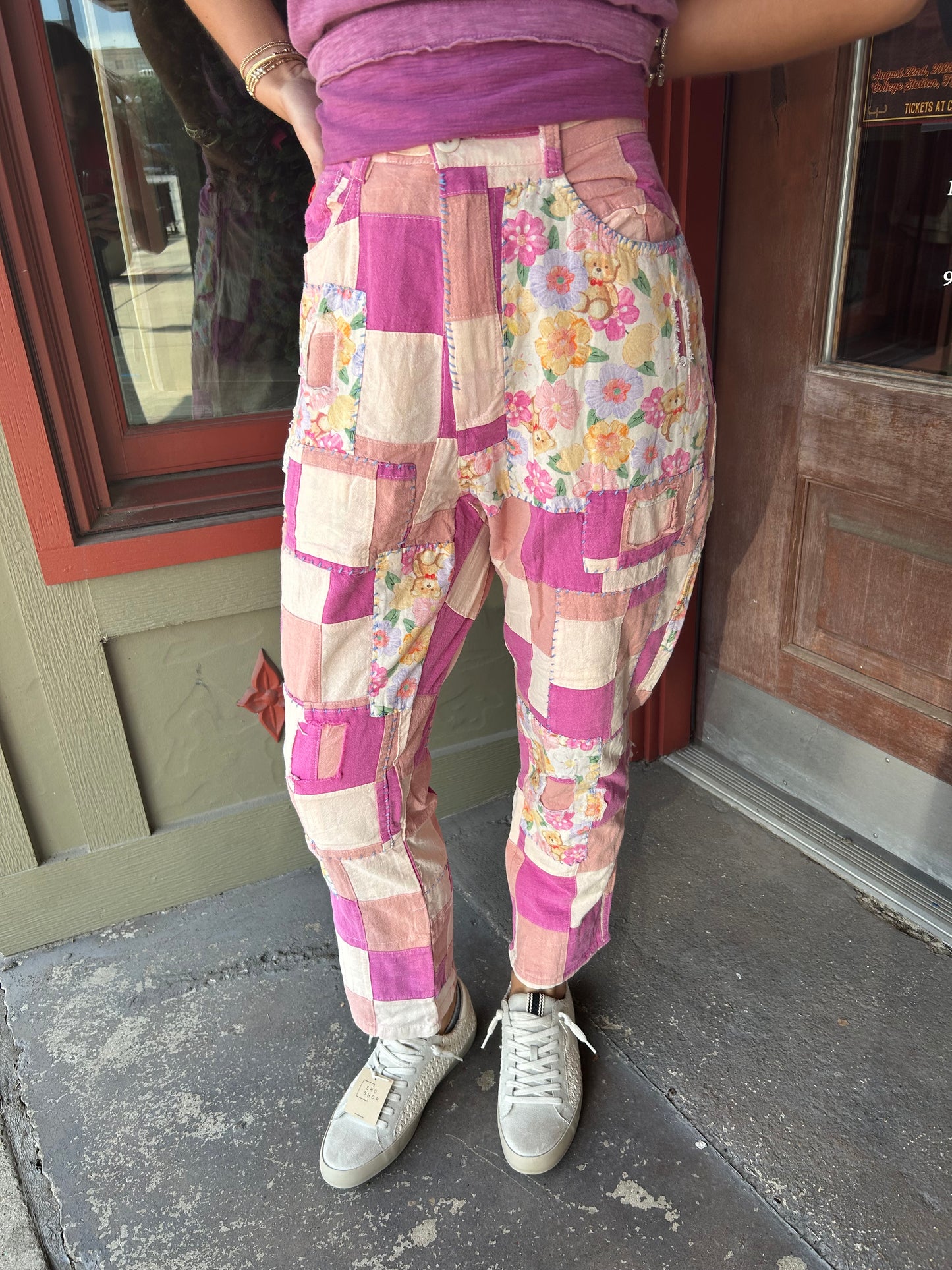 Peony Patchwork Pants