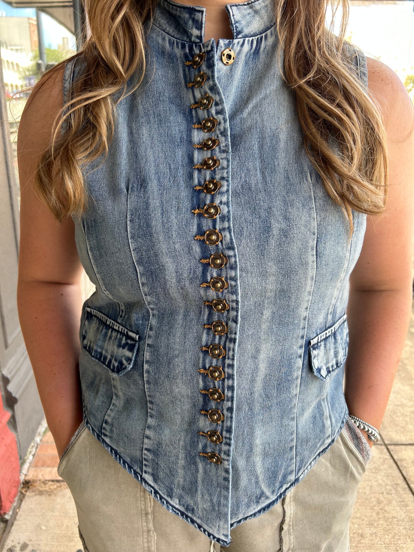 Chambray Mezmerized Vest