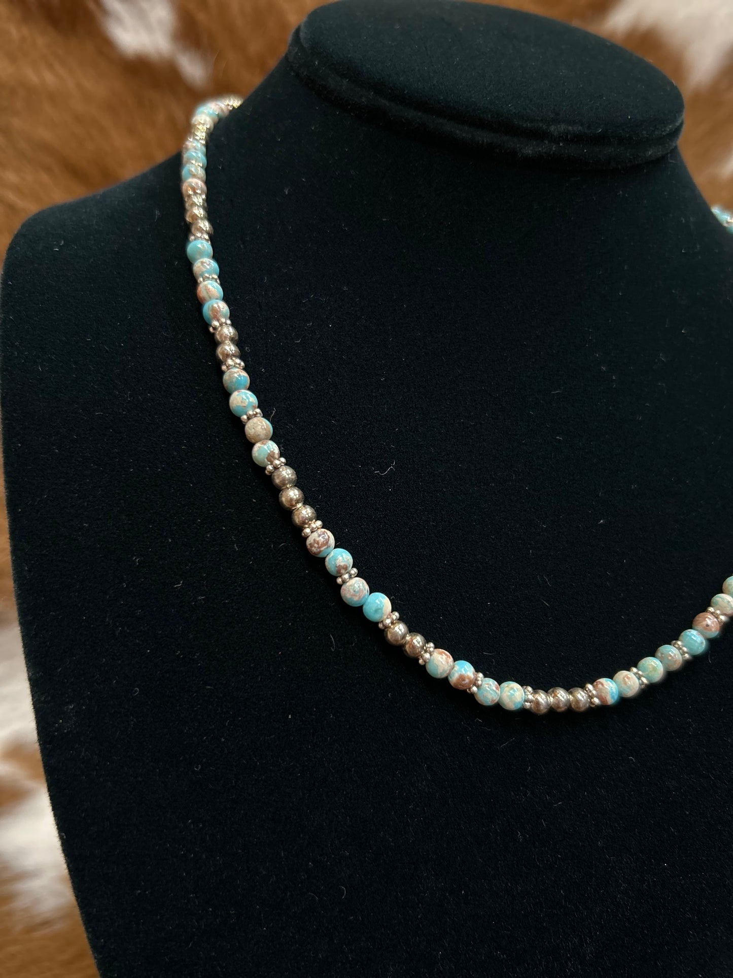 Lt. Blue Turq Navajo Necklace