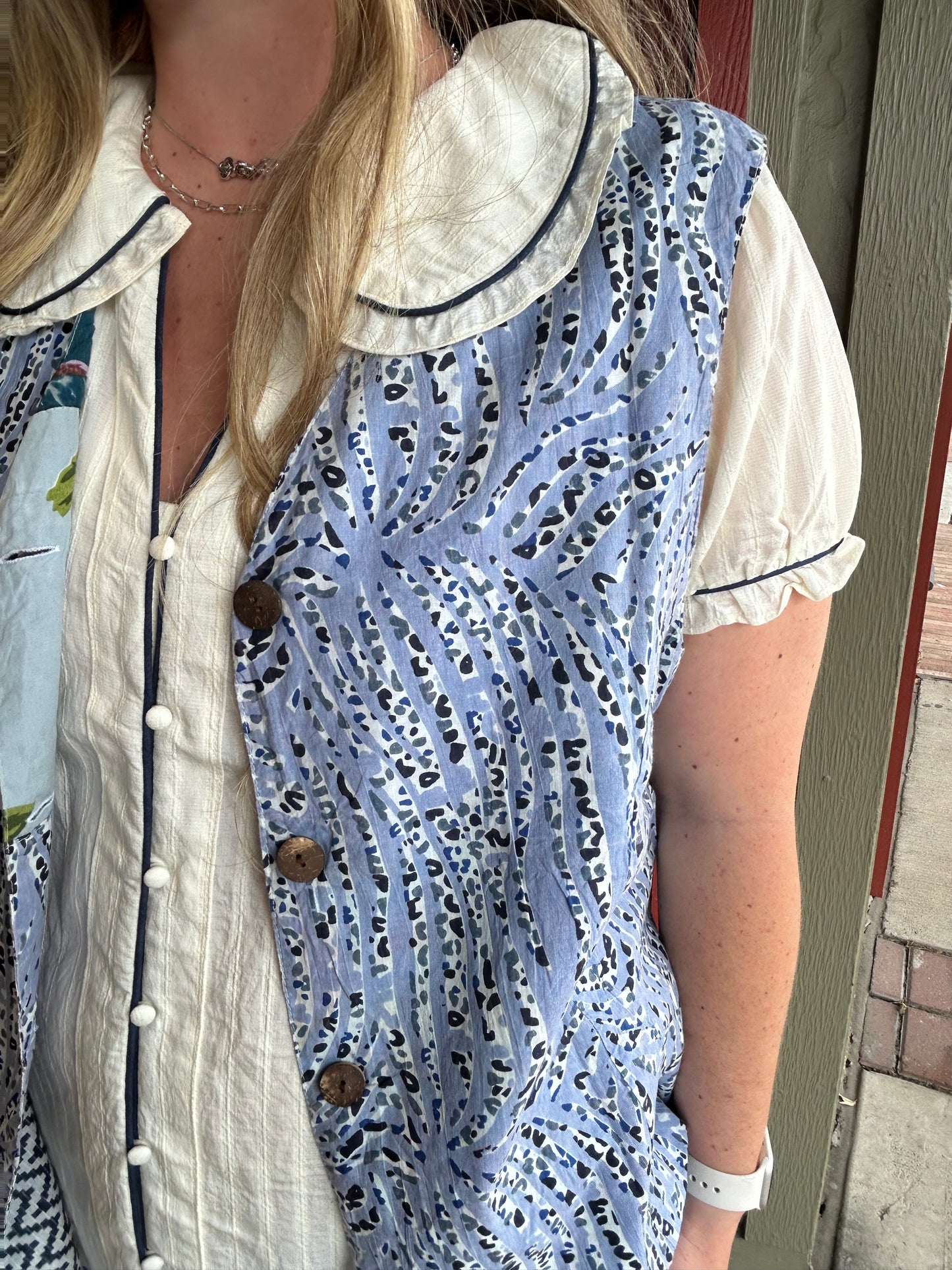 Patchwork Sunrise Reversible Vest