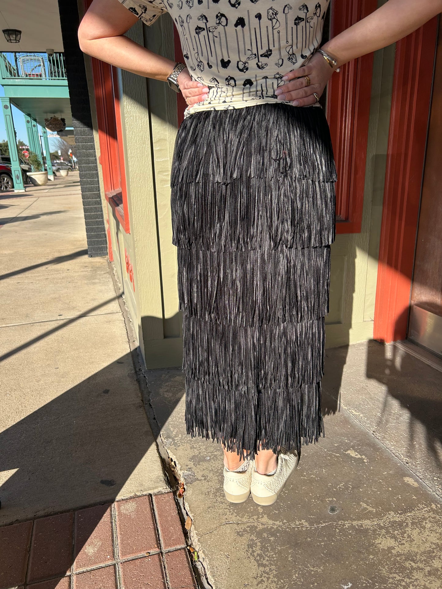 Shake It Fringe Skirt