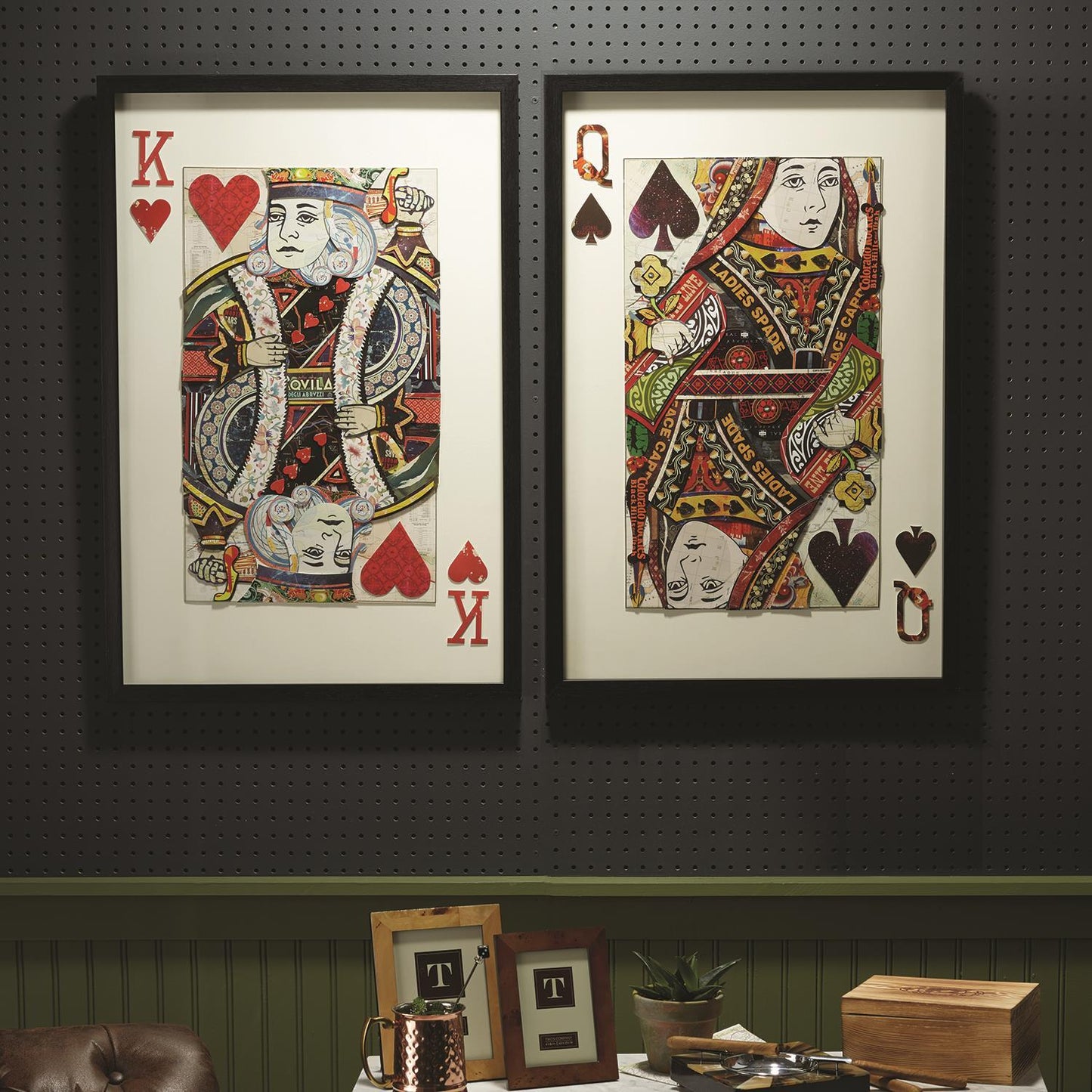 Playing Cards 3D Collage Art