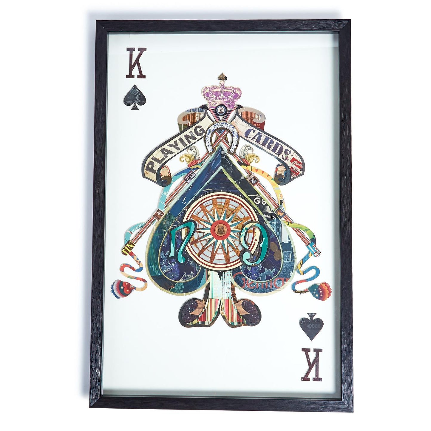 Playing Card 3D Collage Art