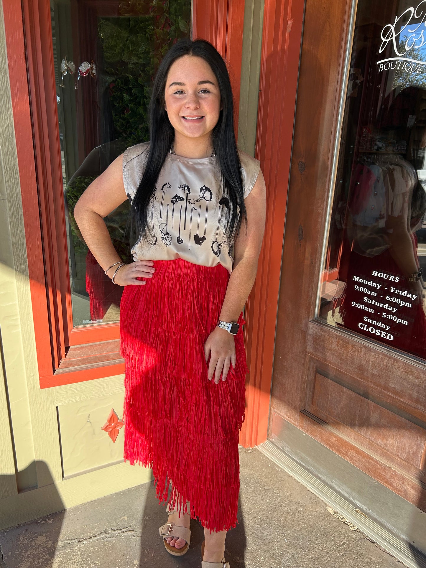 Shake It Fringe Skirt