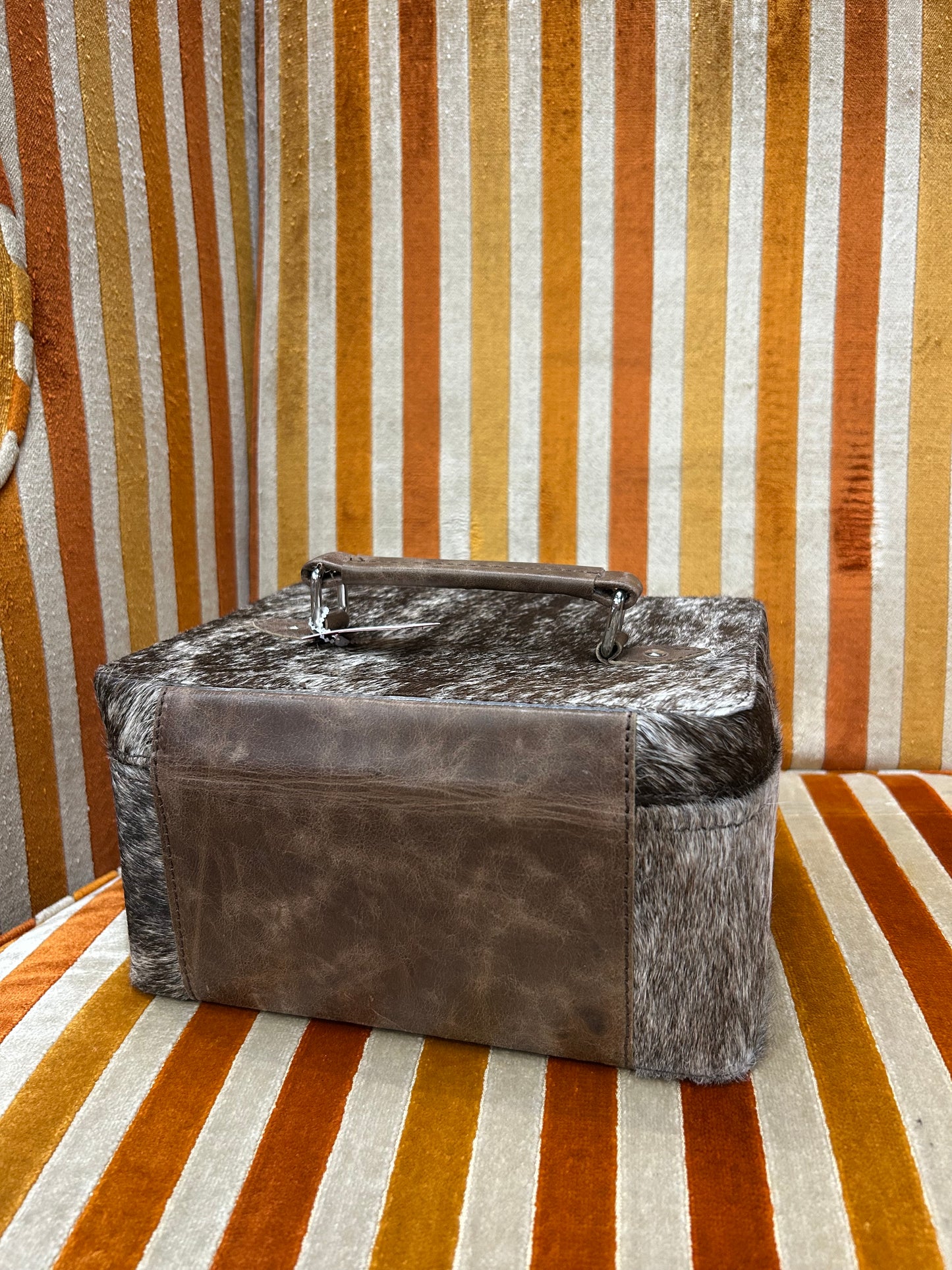 Rectangle Cowhide Jewelry Box