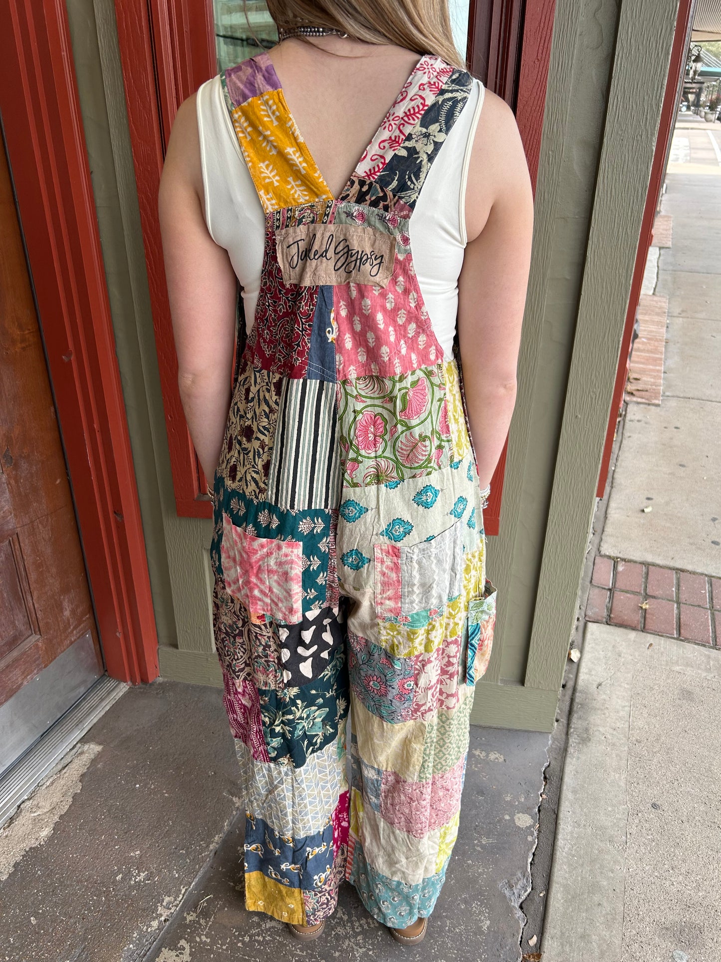 Patchwork Market Overalls