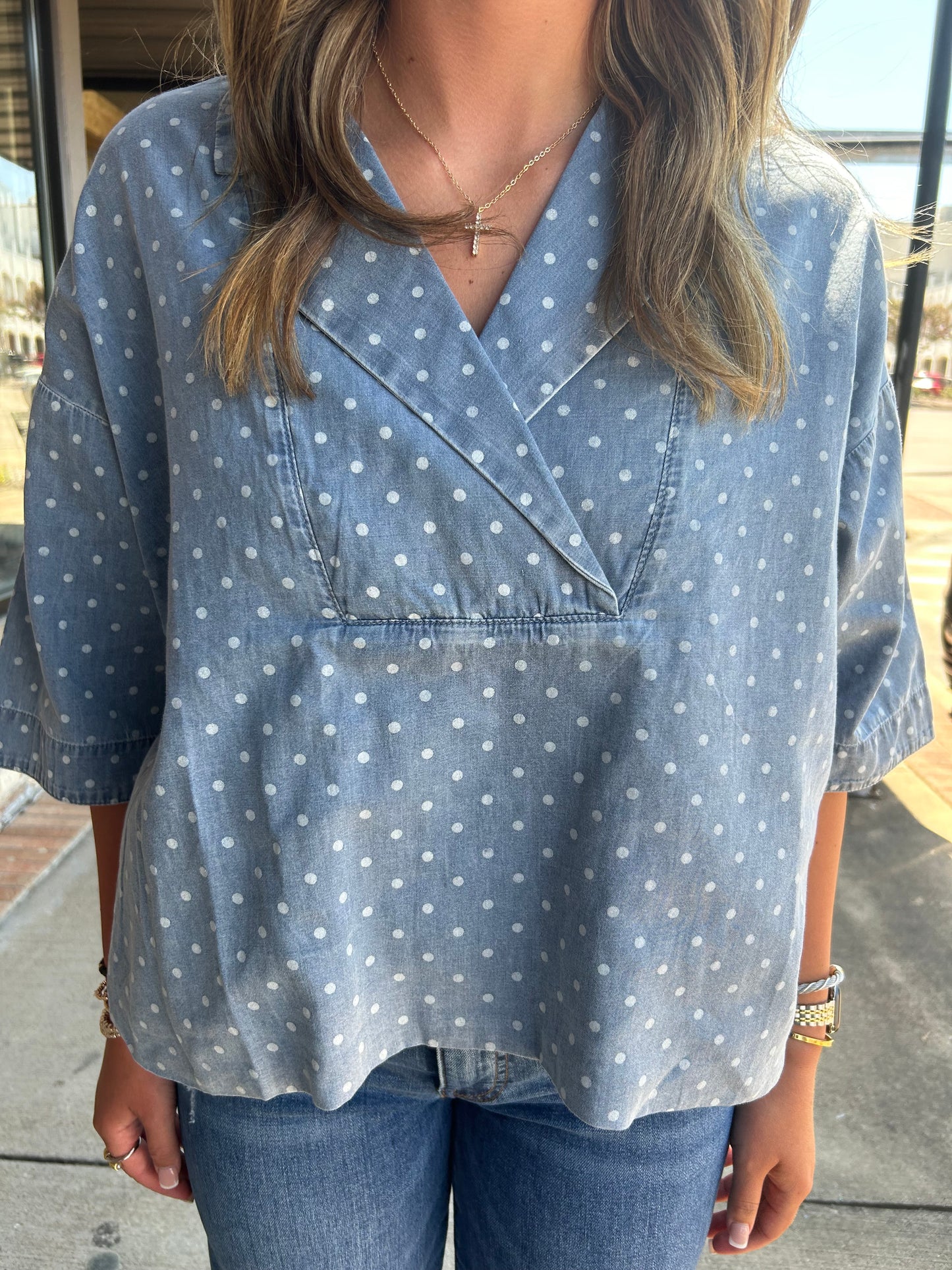 Oversized Dot Top