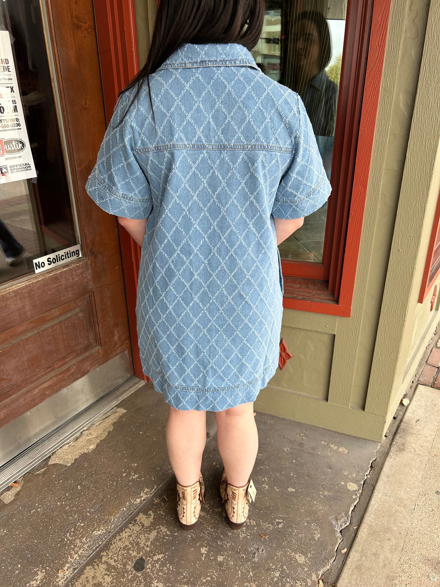 Waitress Denim Dress