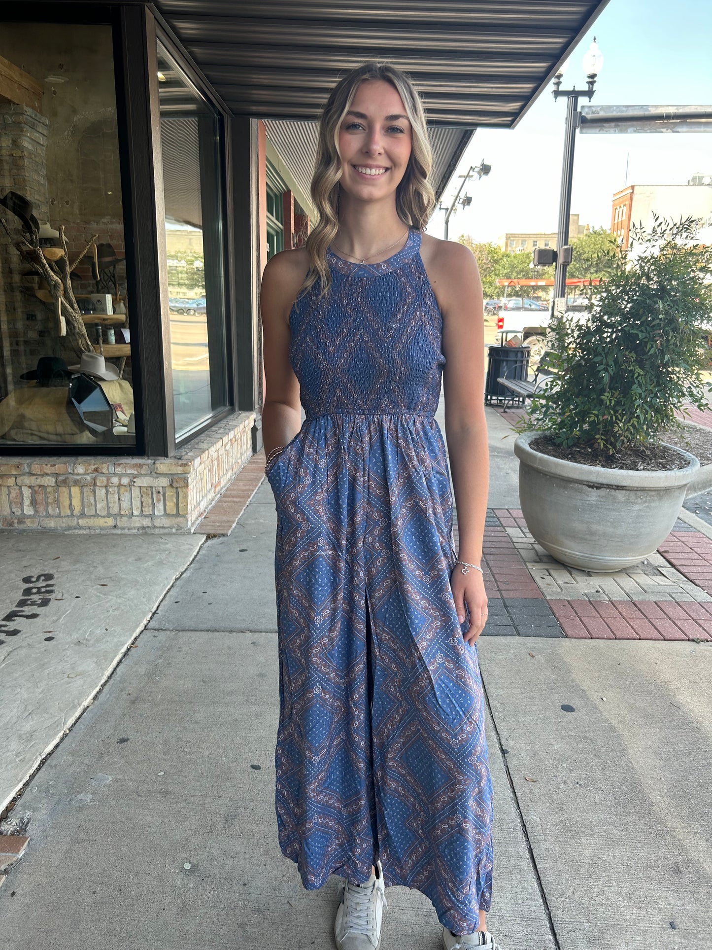 Bandana Print Jumpsuit