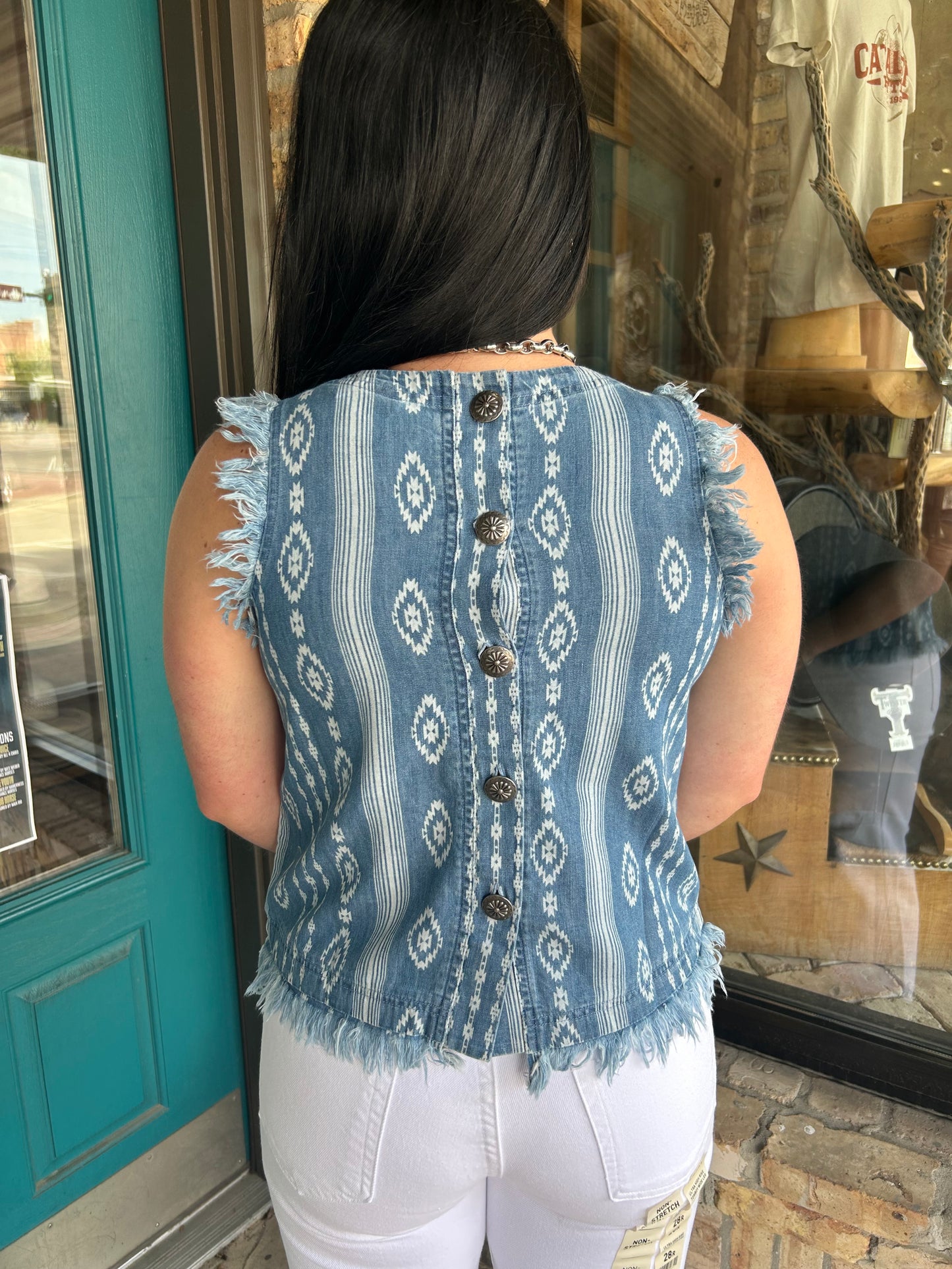Southwest Chambray Tank