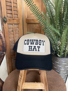 Cowboy Hat Trucker Cap