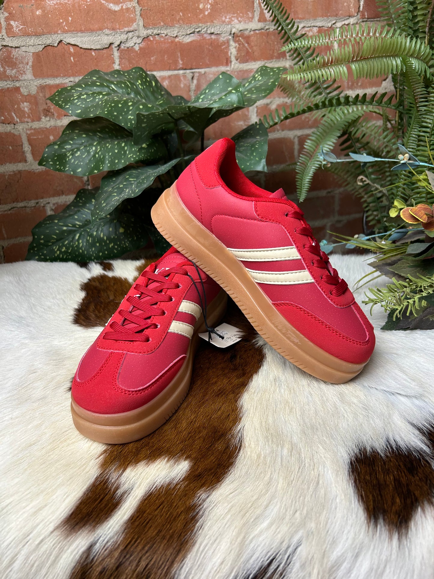 Red Platform Sneaker