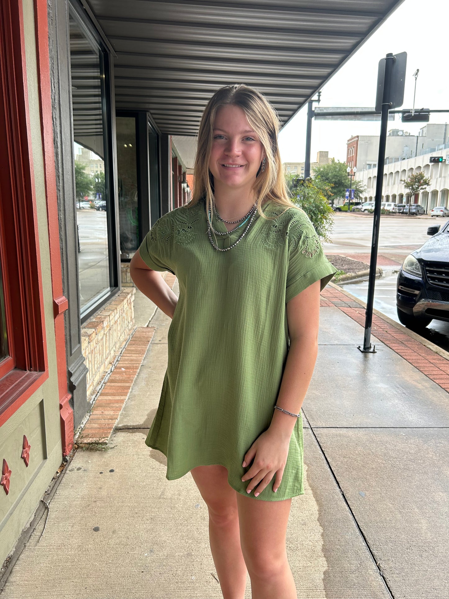 Tiki Dress - Green