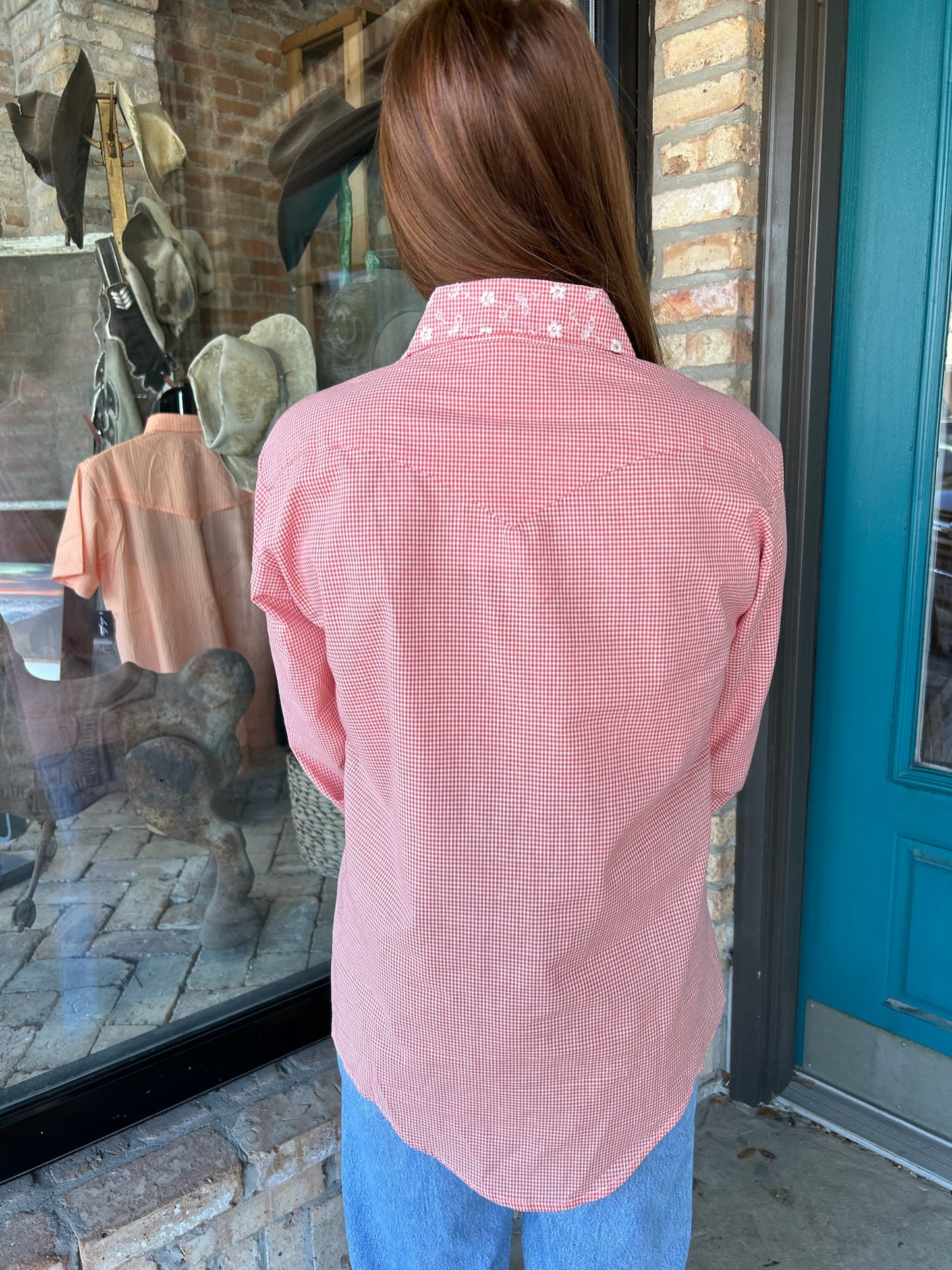Coni Shirt - Red Eyelet