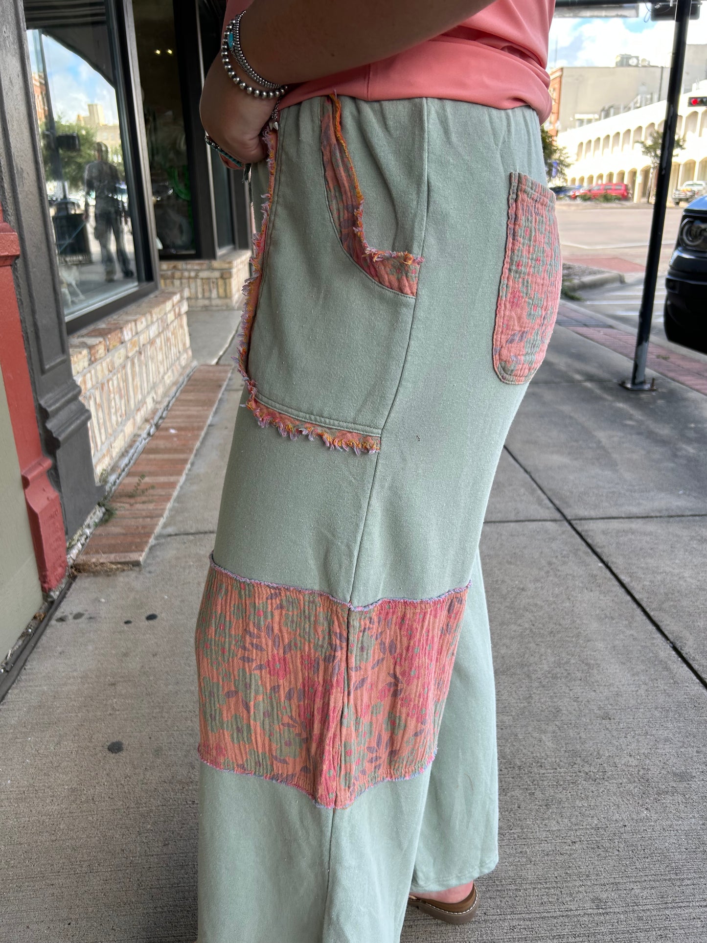Charli Brown Pants - Gauze Pattern
