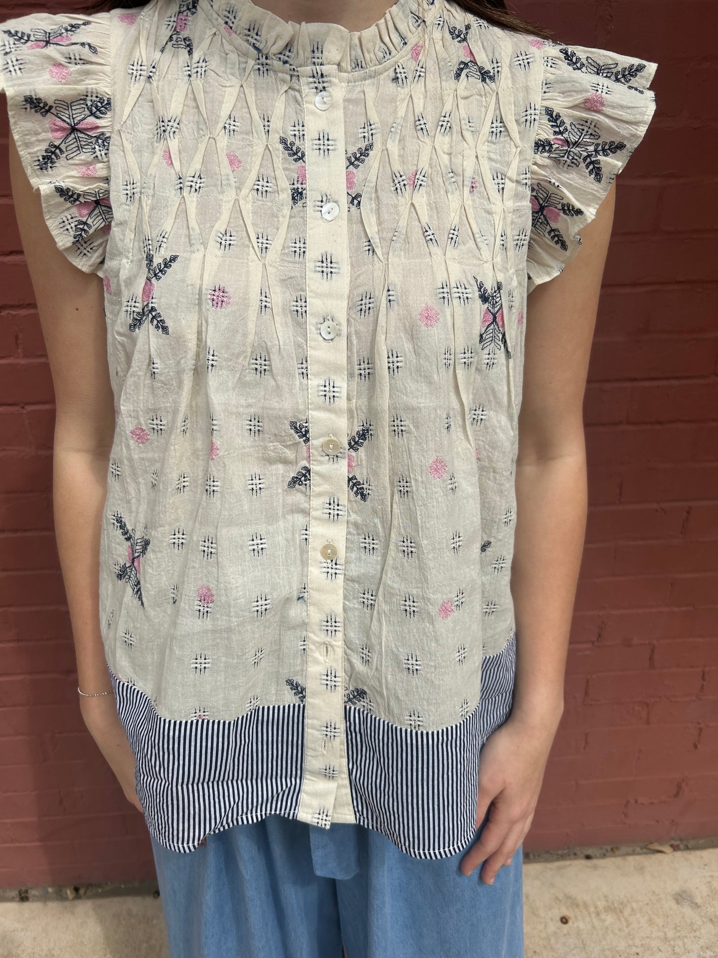 Smocked & Frills Top