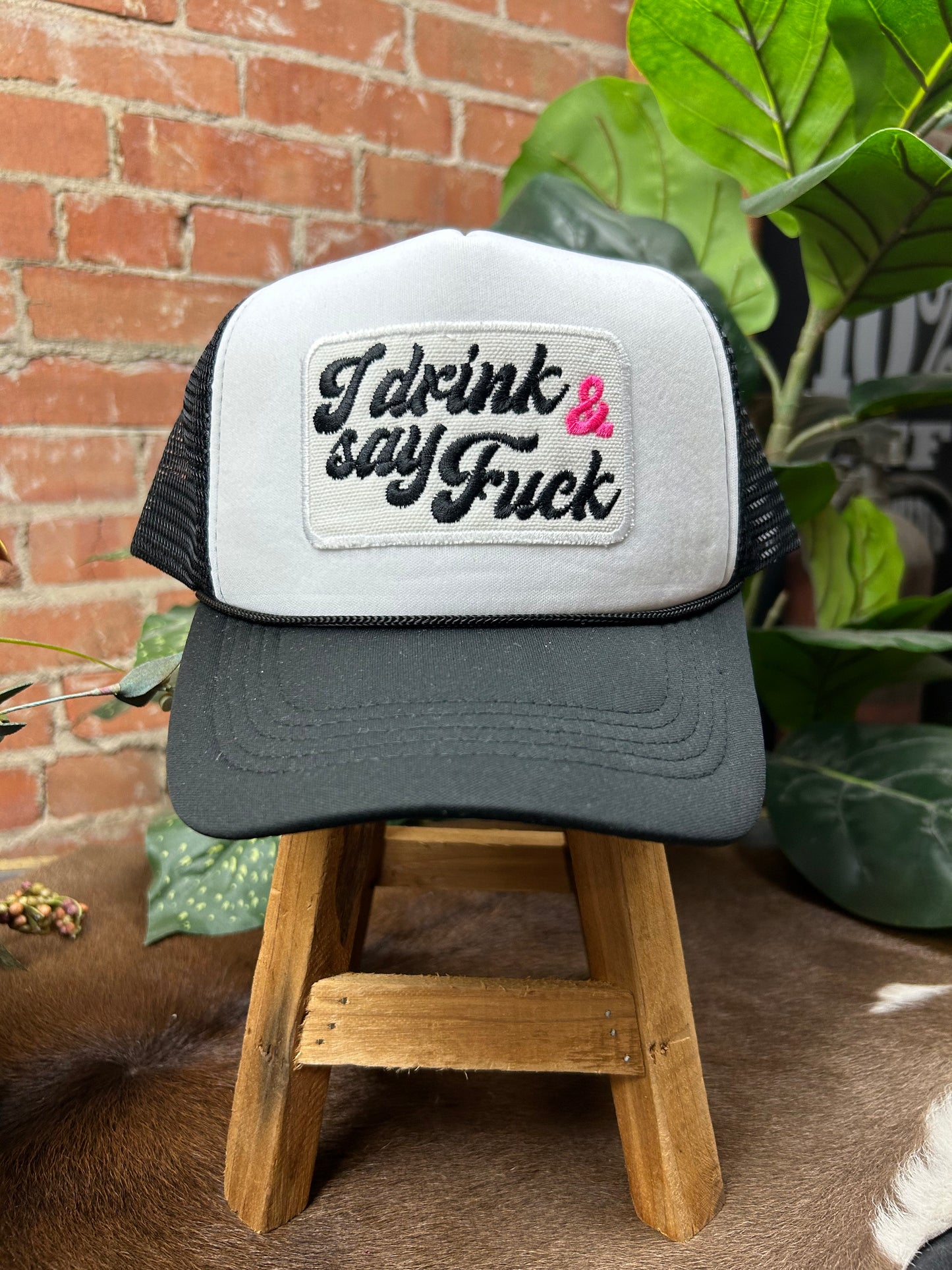 Drink & Say Trucker Cap