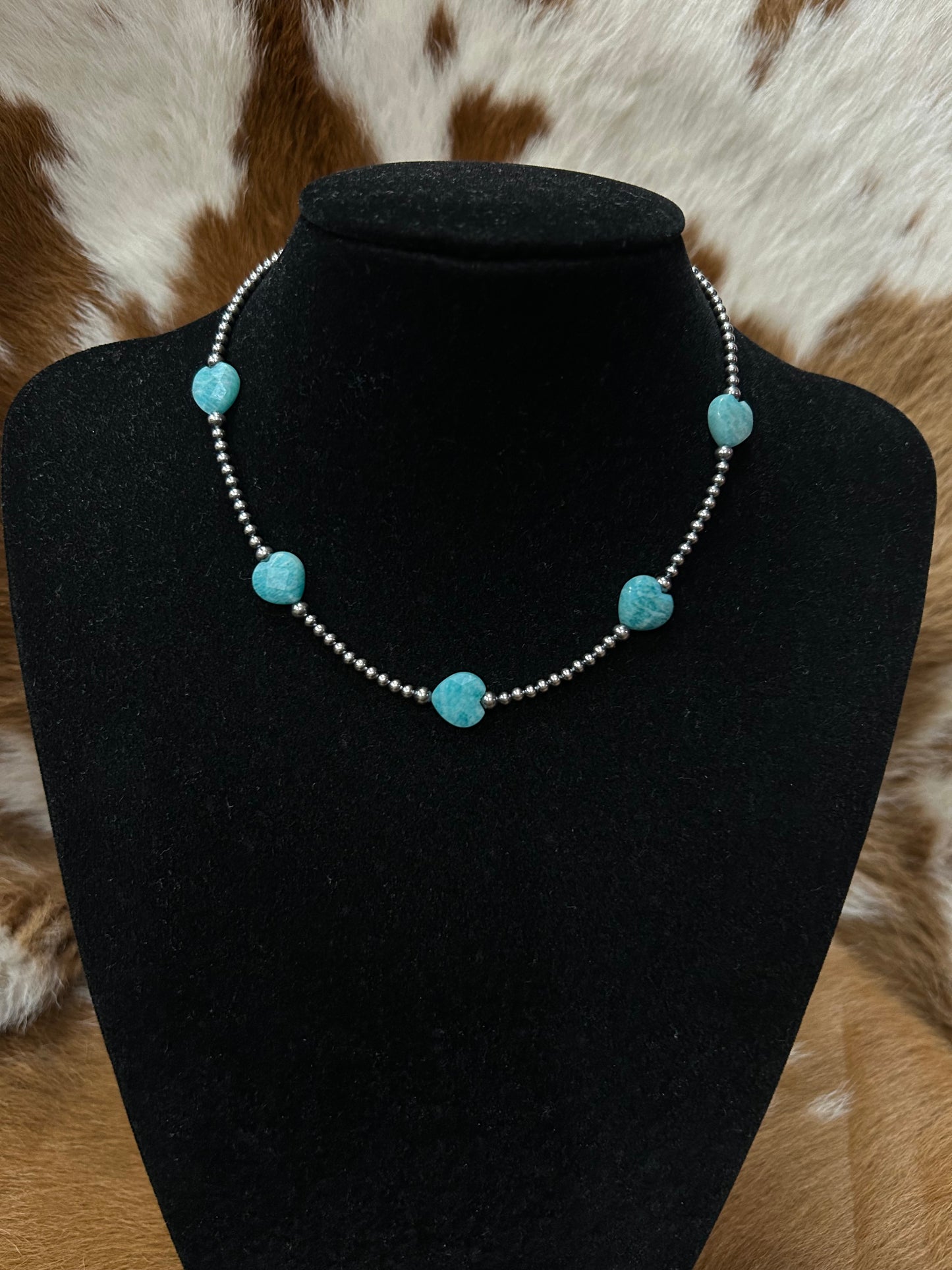 Turquoise Heart W/ Navajo