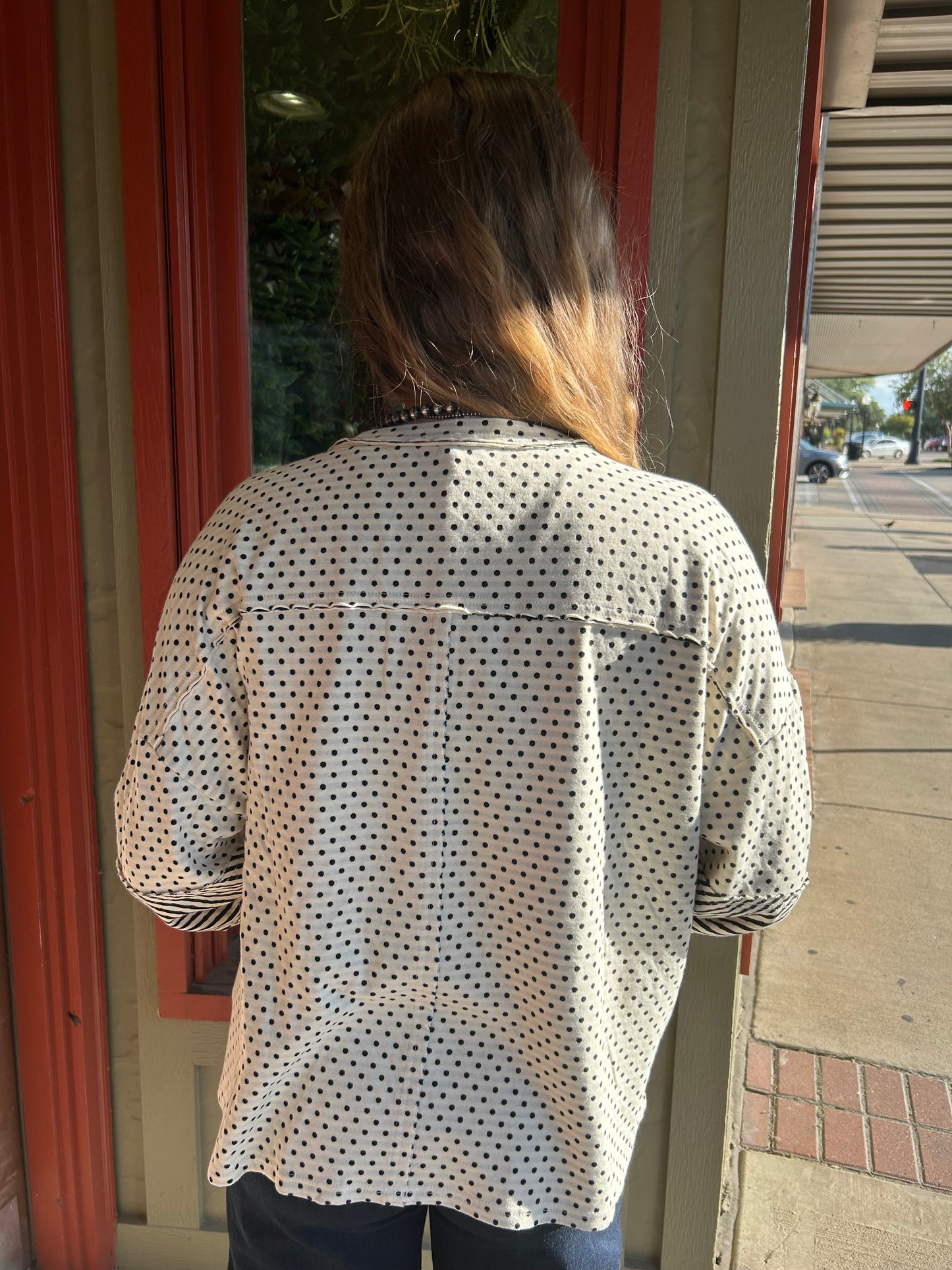 Polka Stripe Top