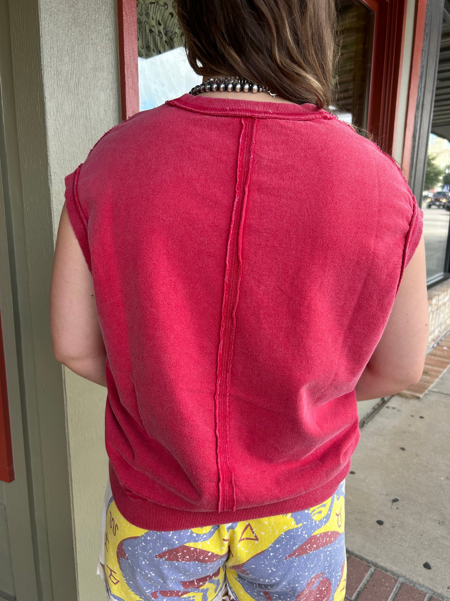 Get Gypsy Sweatshirt Top - Red