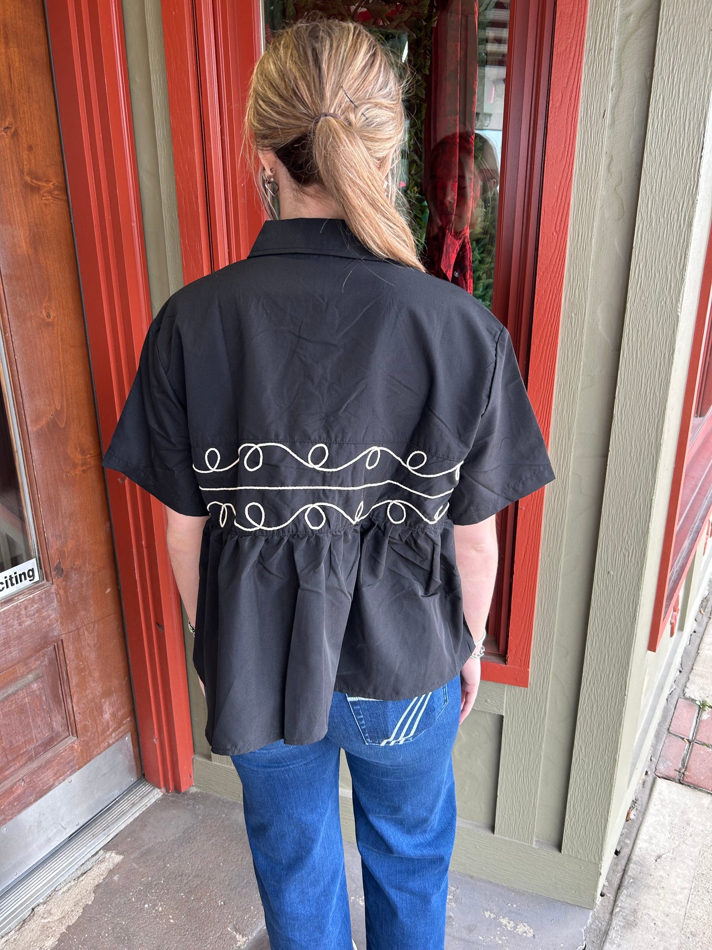 Black Loopty Lou Top