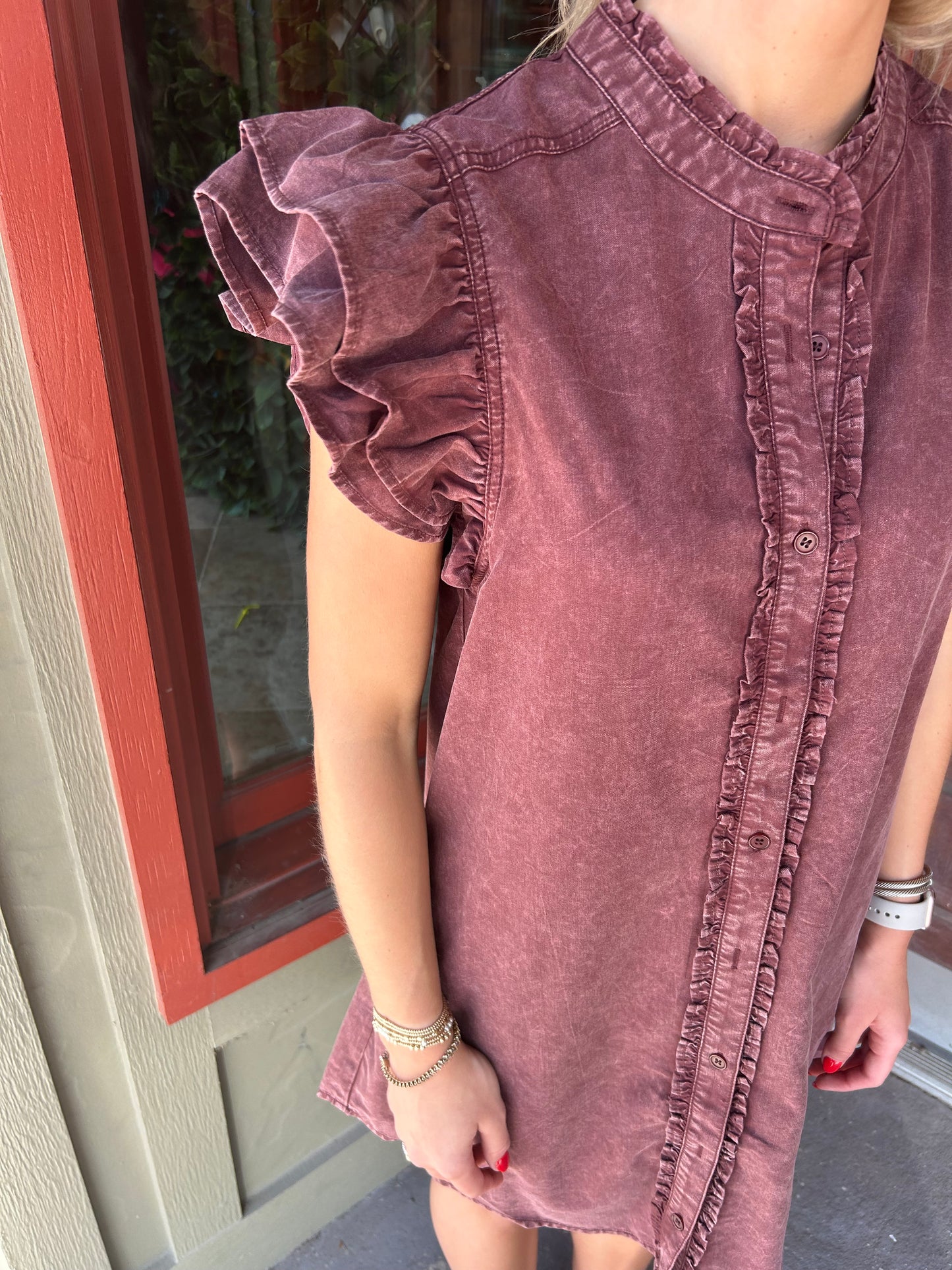 Batallion Dress - Wine