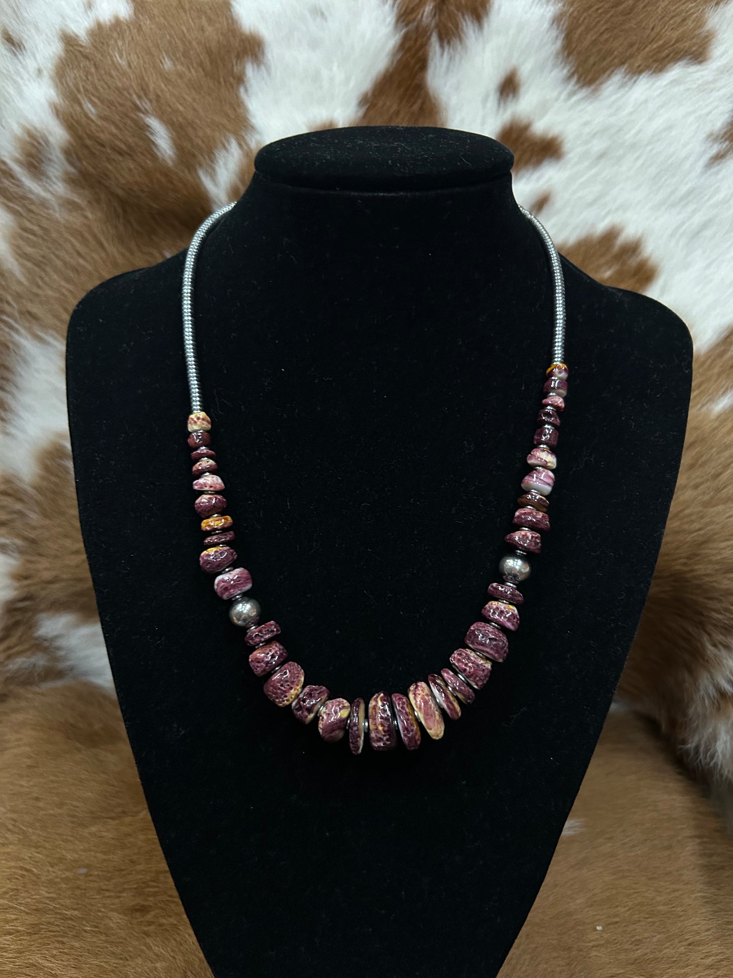 Purple Spiney Necklace