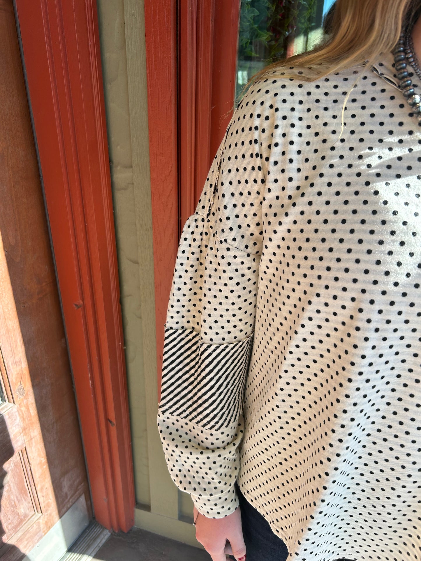 Polka Stripe Top