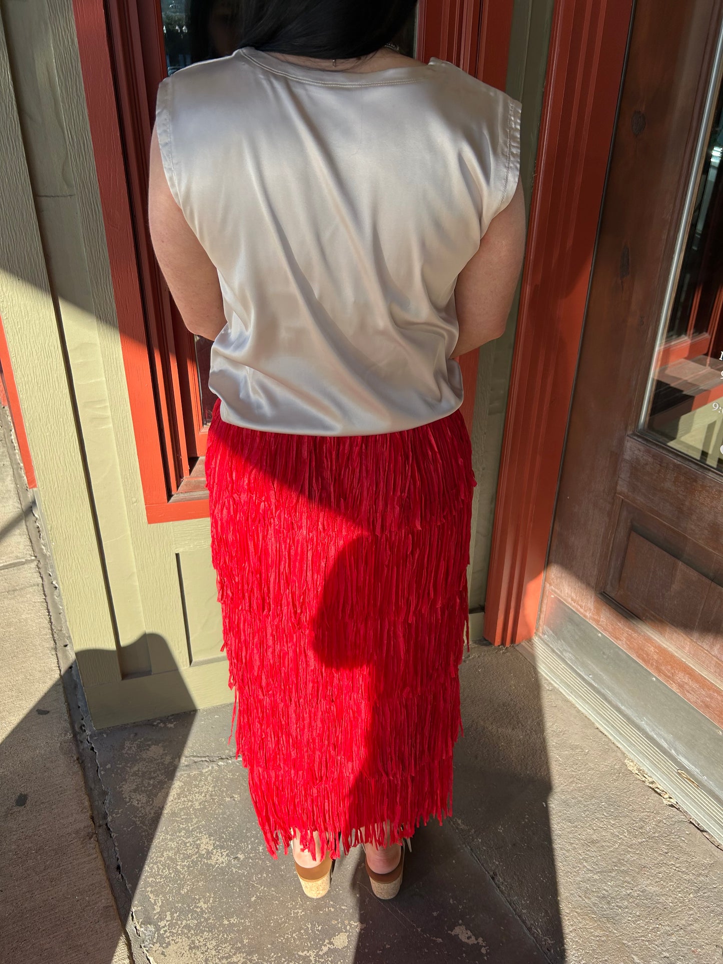 Shake It Fringe Skirt