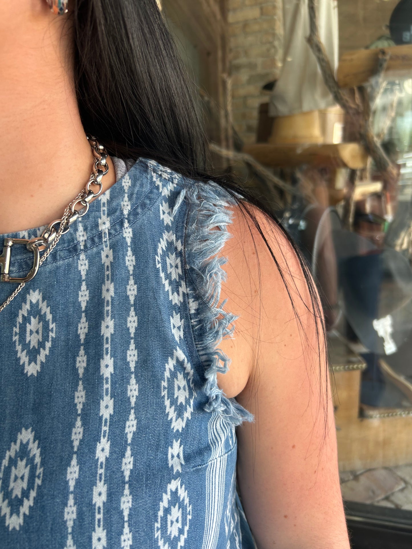 Southwest Chambray Tank