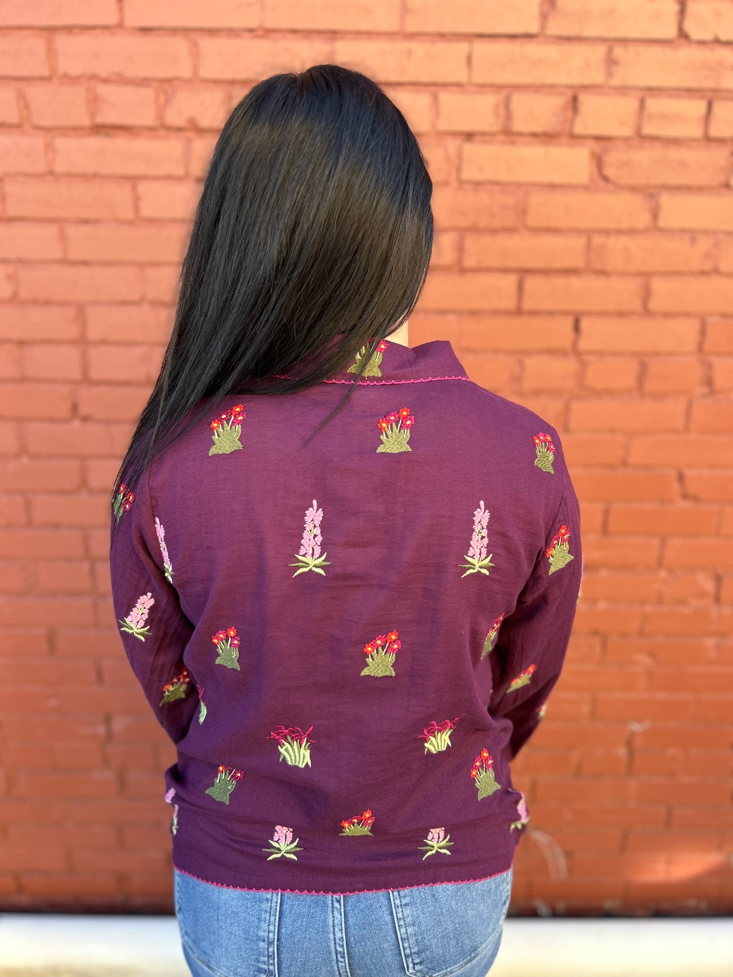 Scattered Embroidered Shirt