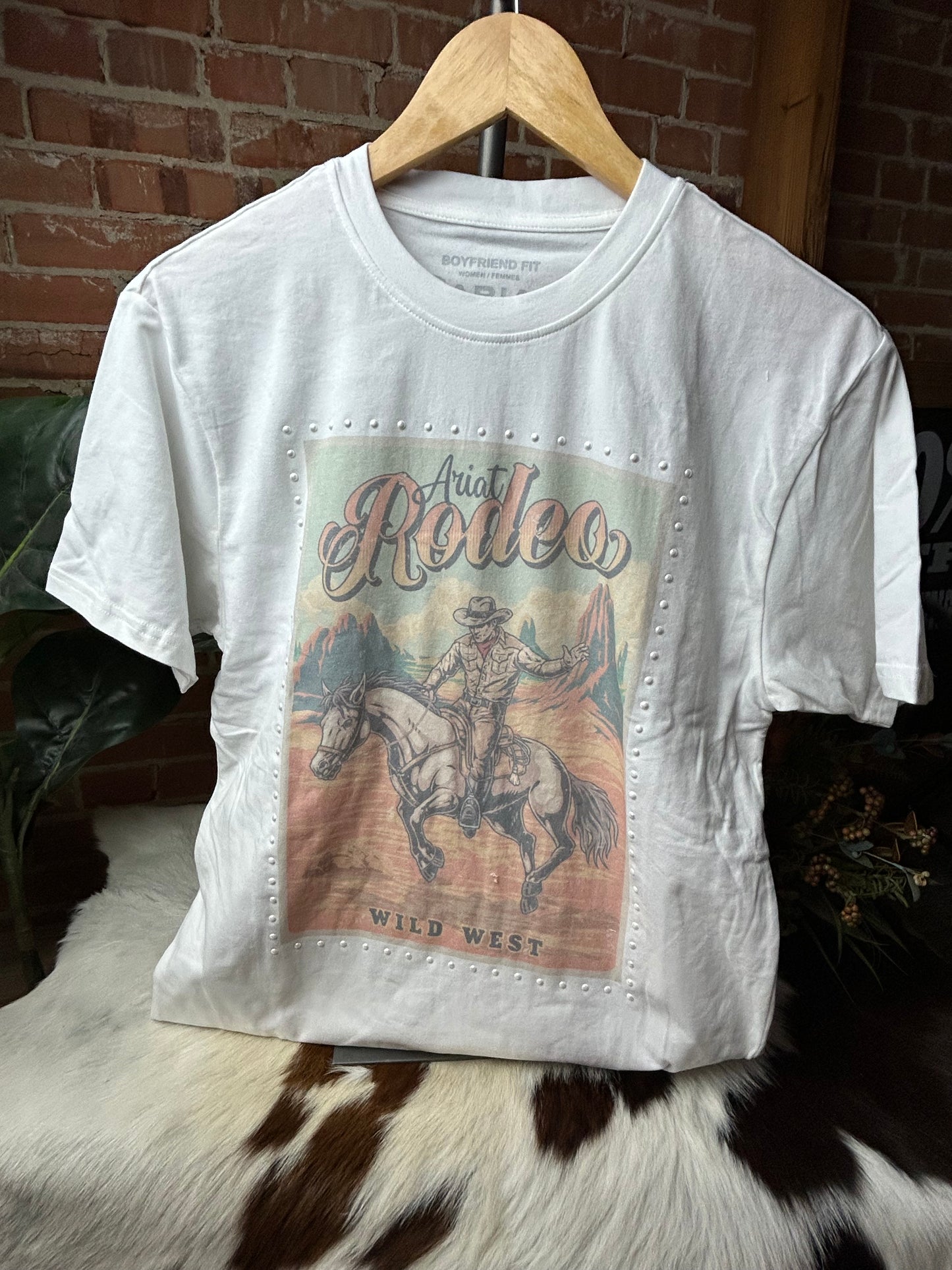 Pearl Studded Rodeo Tee
