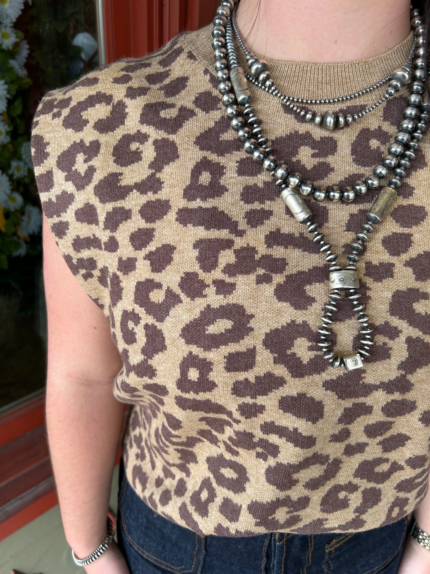Leopard Sweater Top