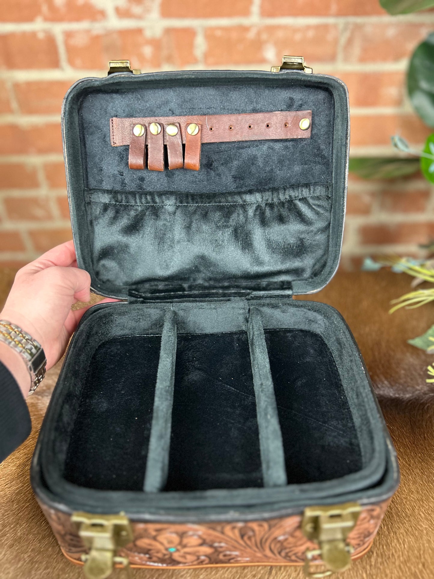 Rectangle Tooled Jewelry Box