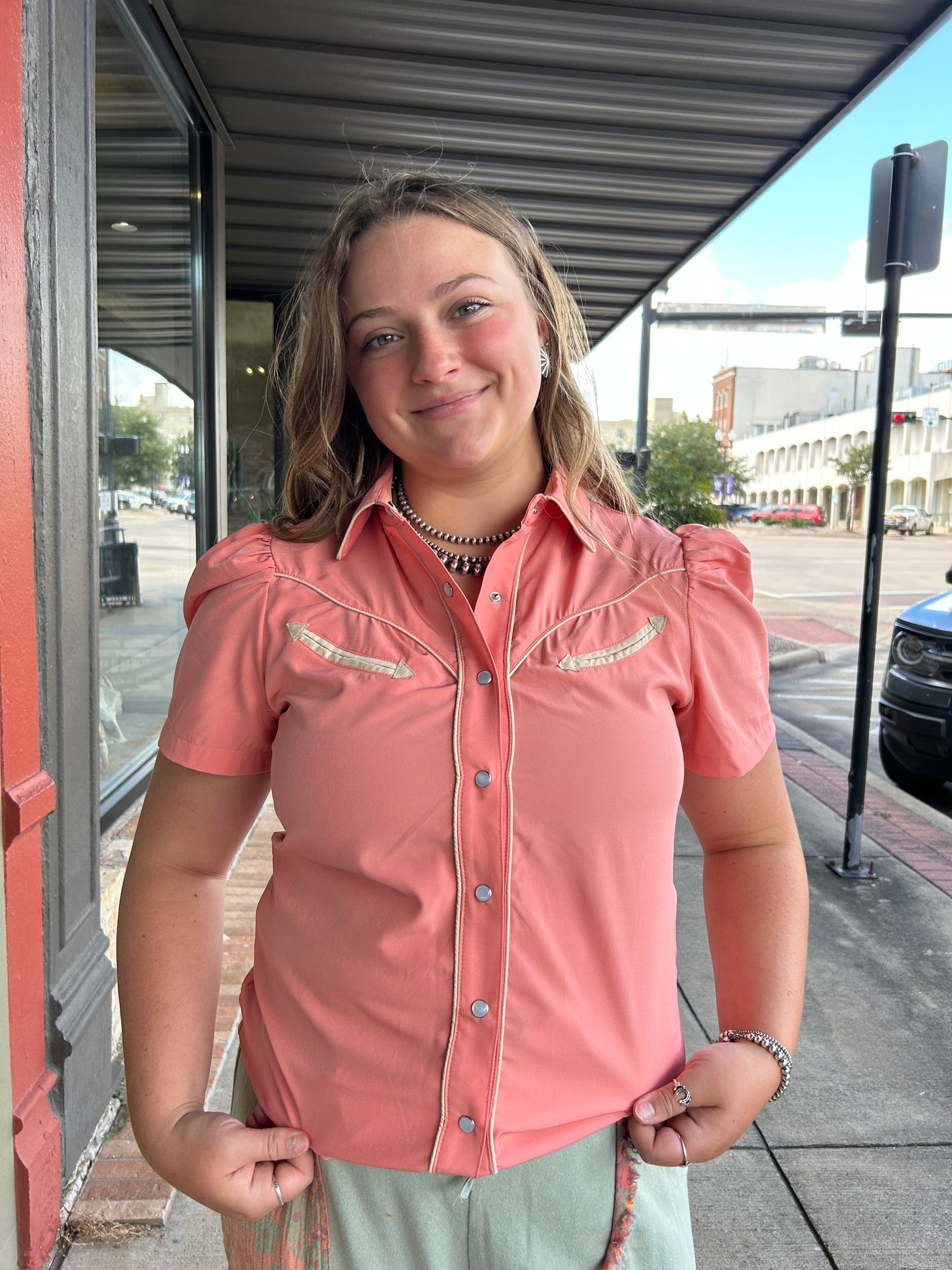Pecos Shirt - Coral